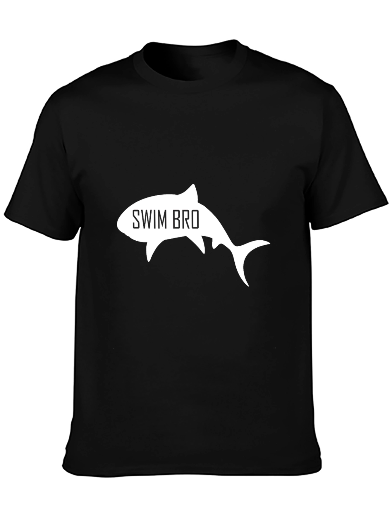 Swim Bro Shark Graphic Tee - Black