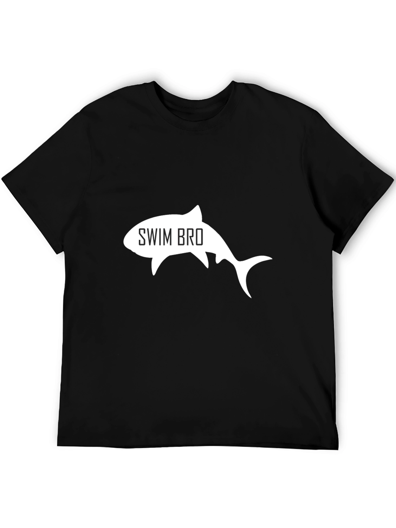 Swim Bro Shark Graphic Tee - Black