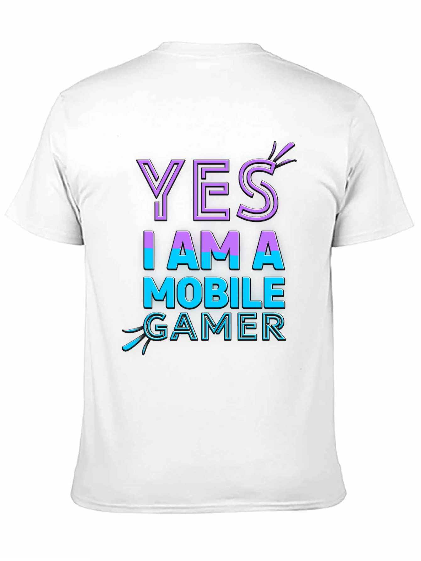 Yes I Am A Mobile Gamer Black T-Shirt