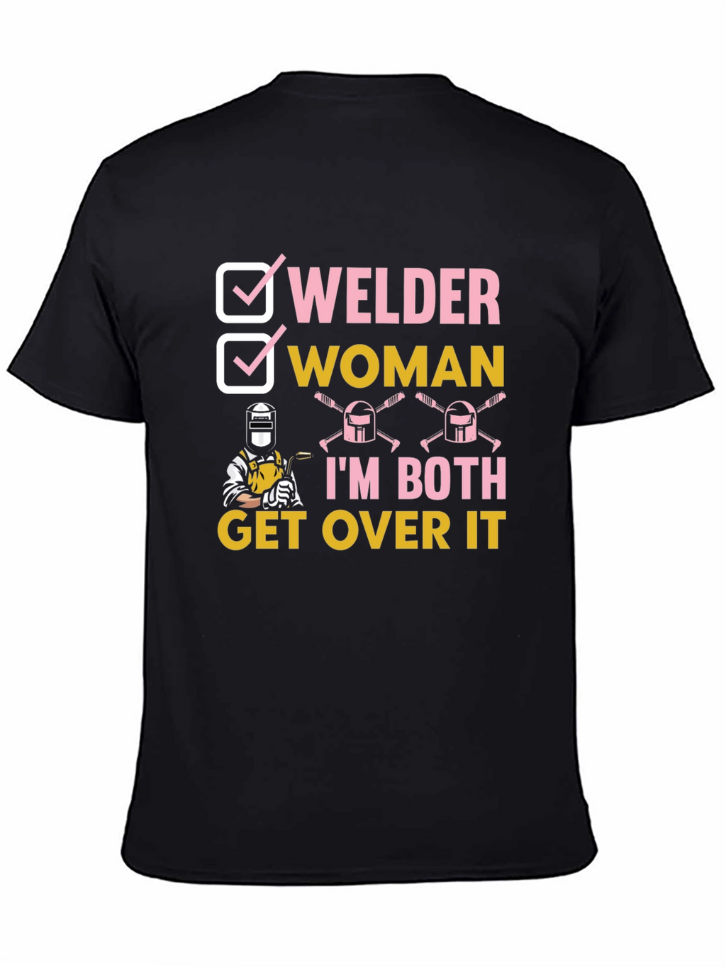 Welder Woman Graphic T-Shirt Funny Welder Tee
