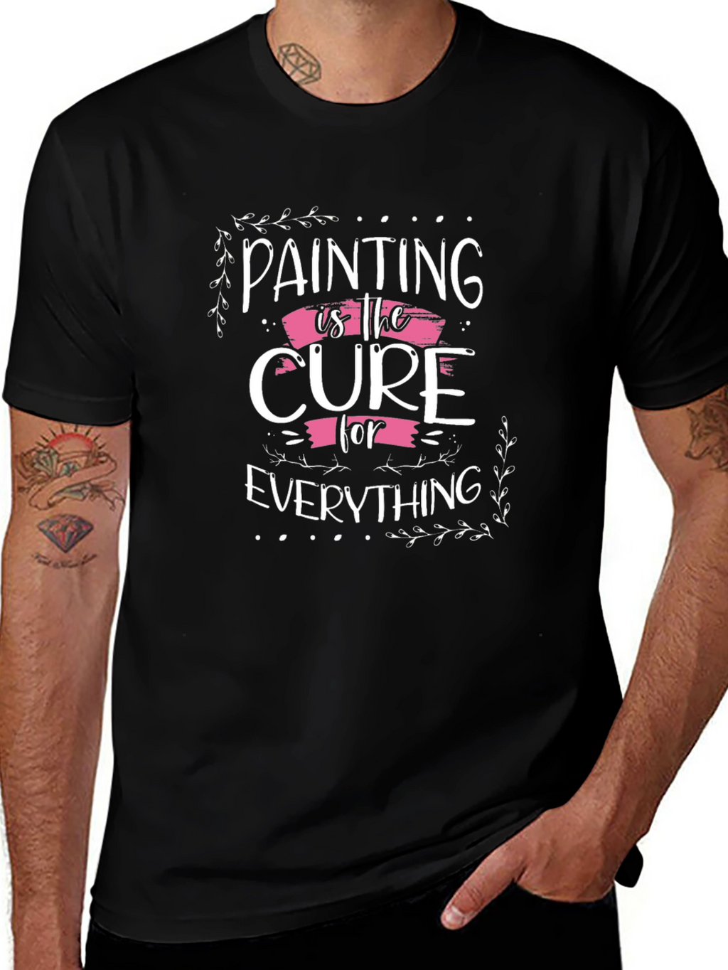 Painting is the Cure Black T-Shirt