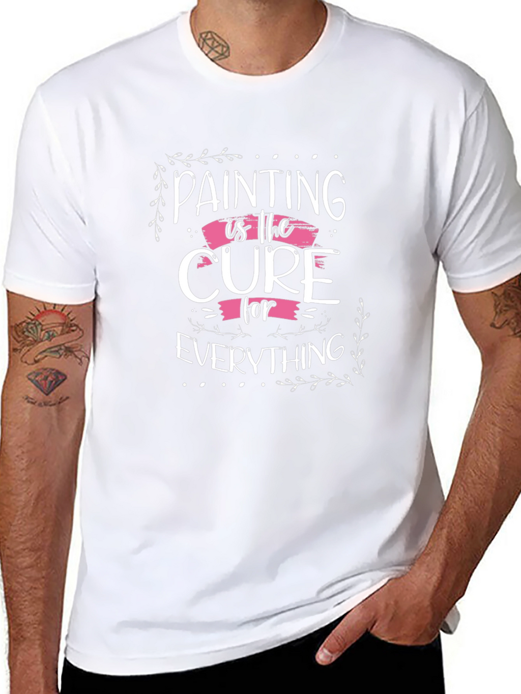 Painting is the Cure Black T-Shirt