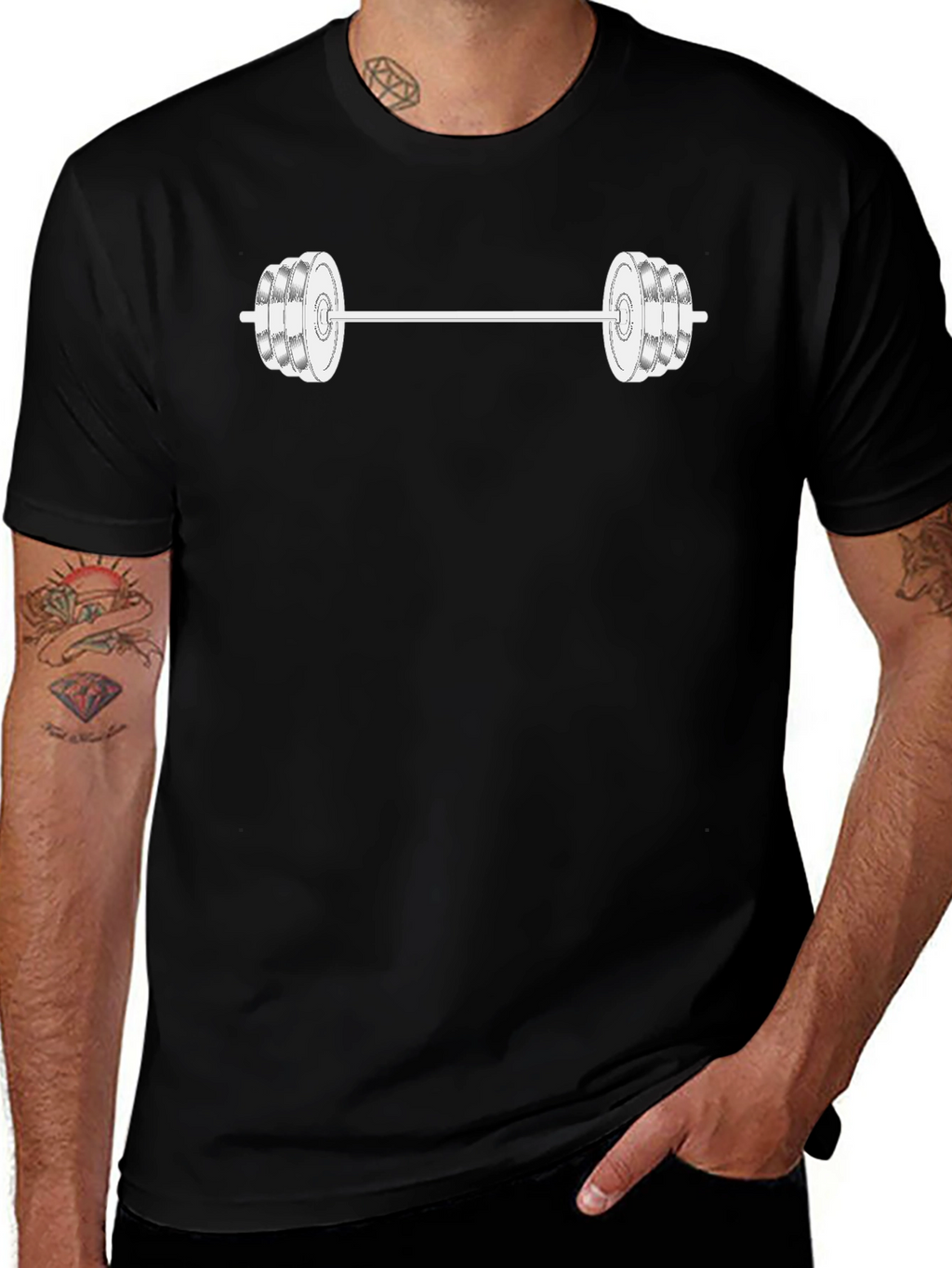 Gym Lift Graphic Tee - Black
