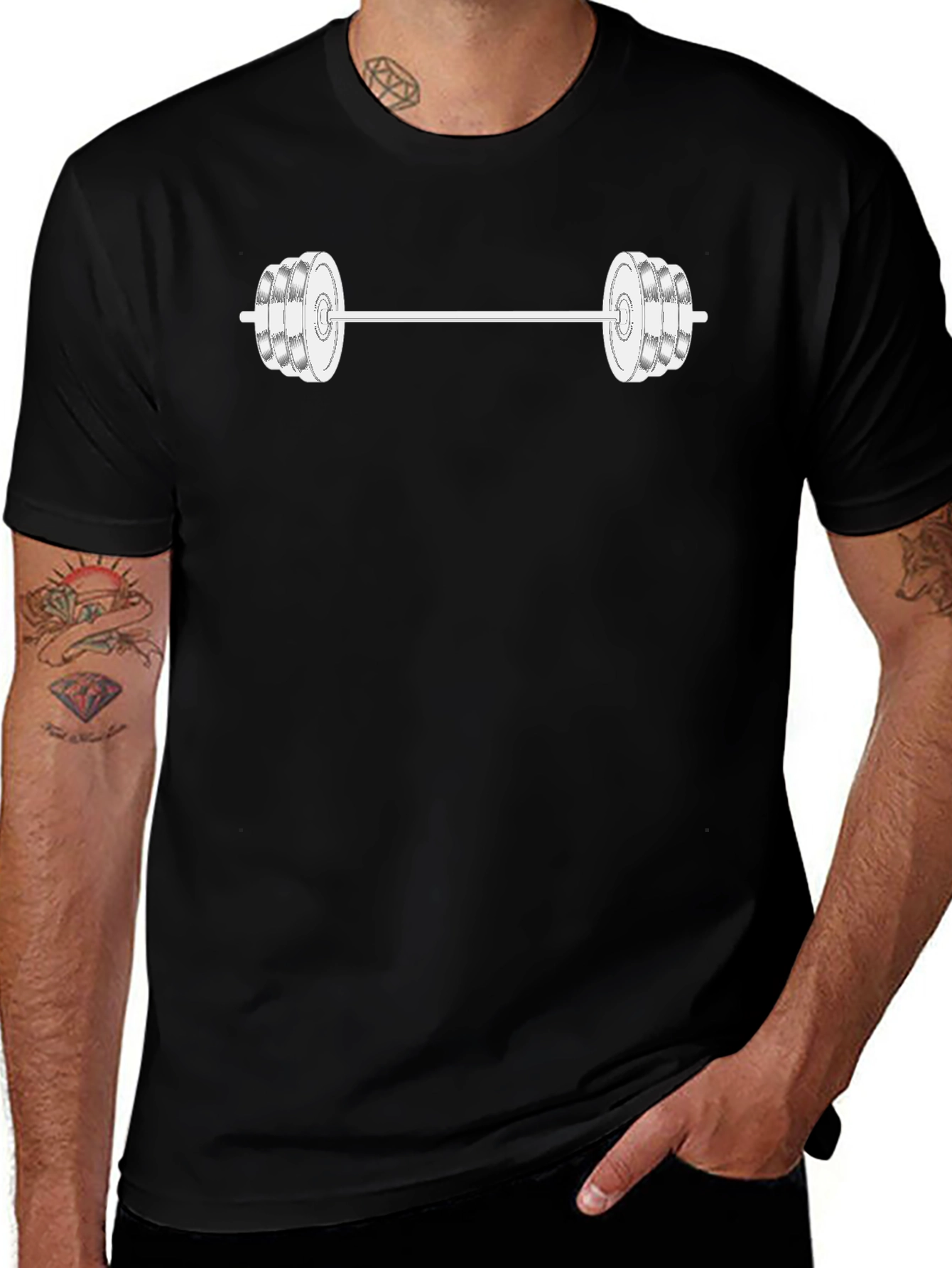 Gym Lift Graphic Tee - Black