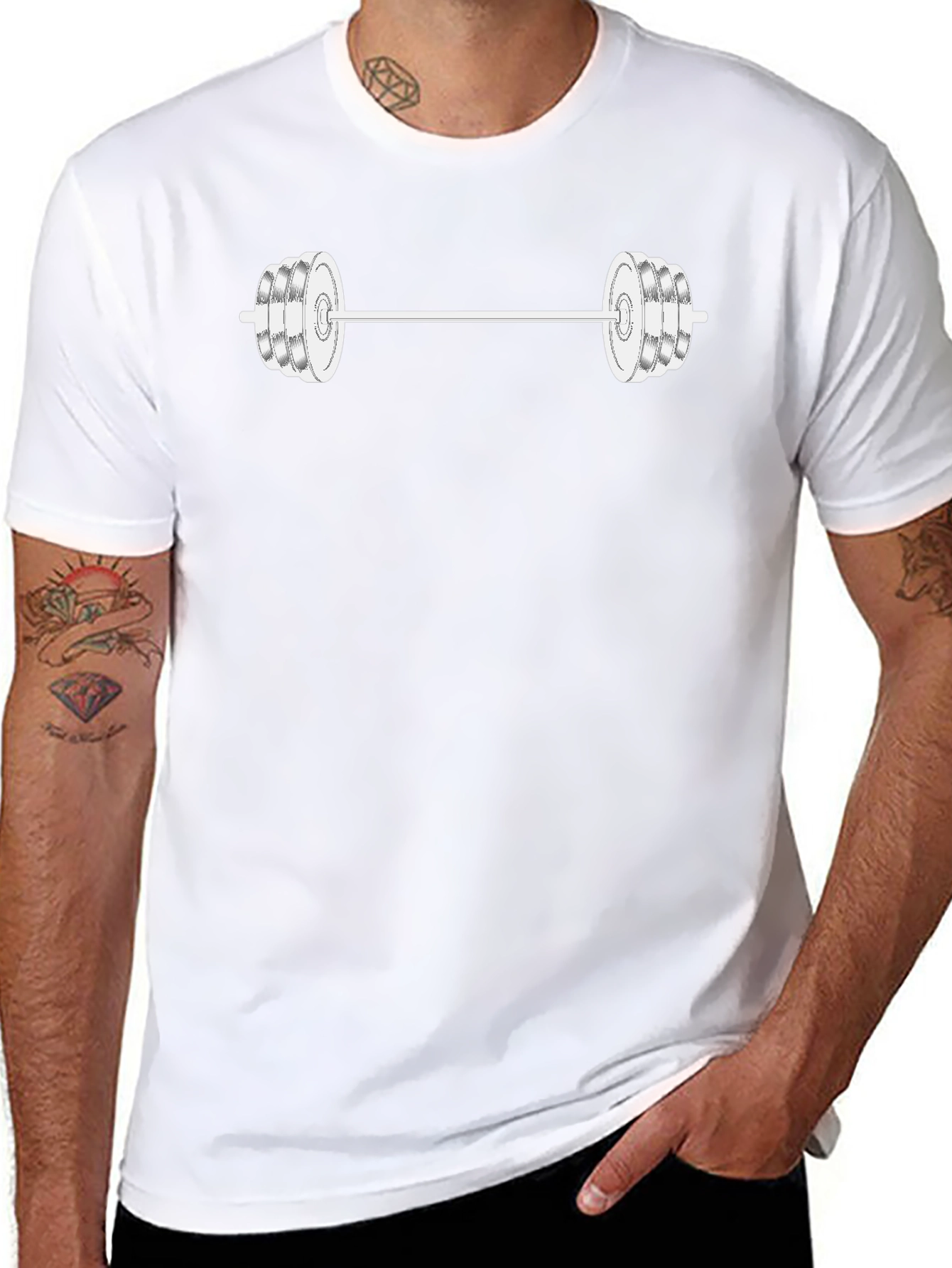 Gym Lift Graphic Tee - Black