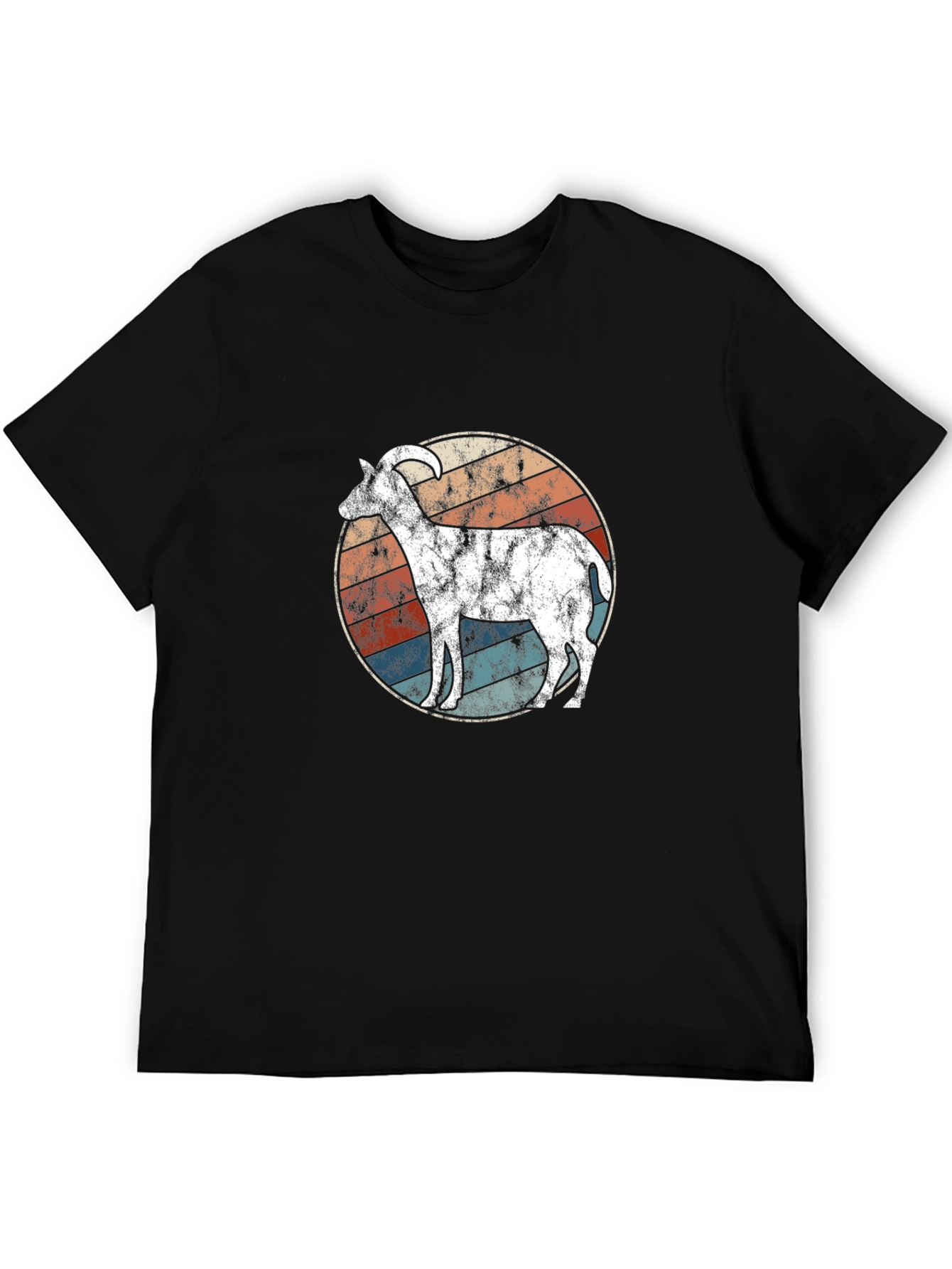 Vintage Goat Circle Graphic Tee