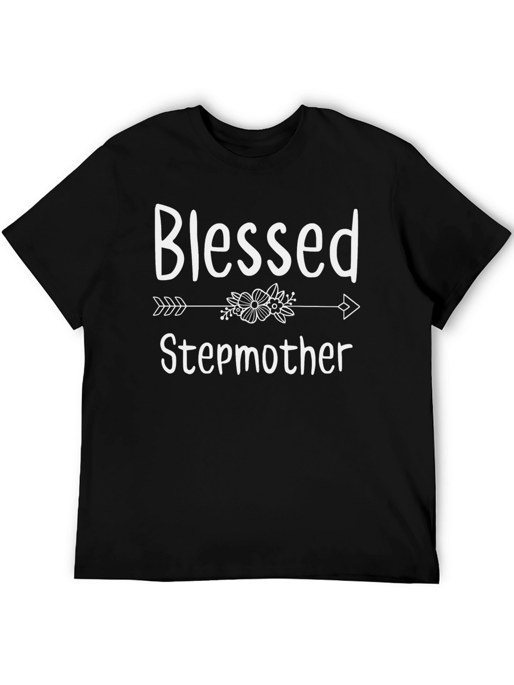 Blessed Stepmother T-Shirt - Cute Floral Arrow Design