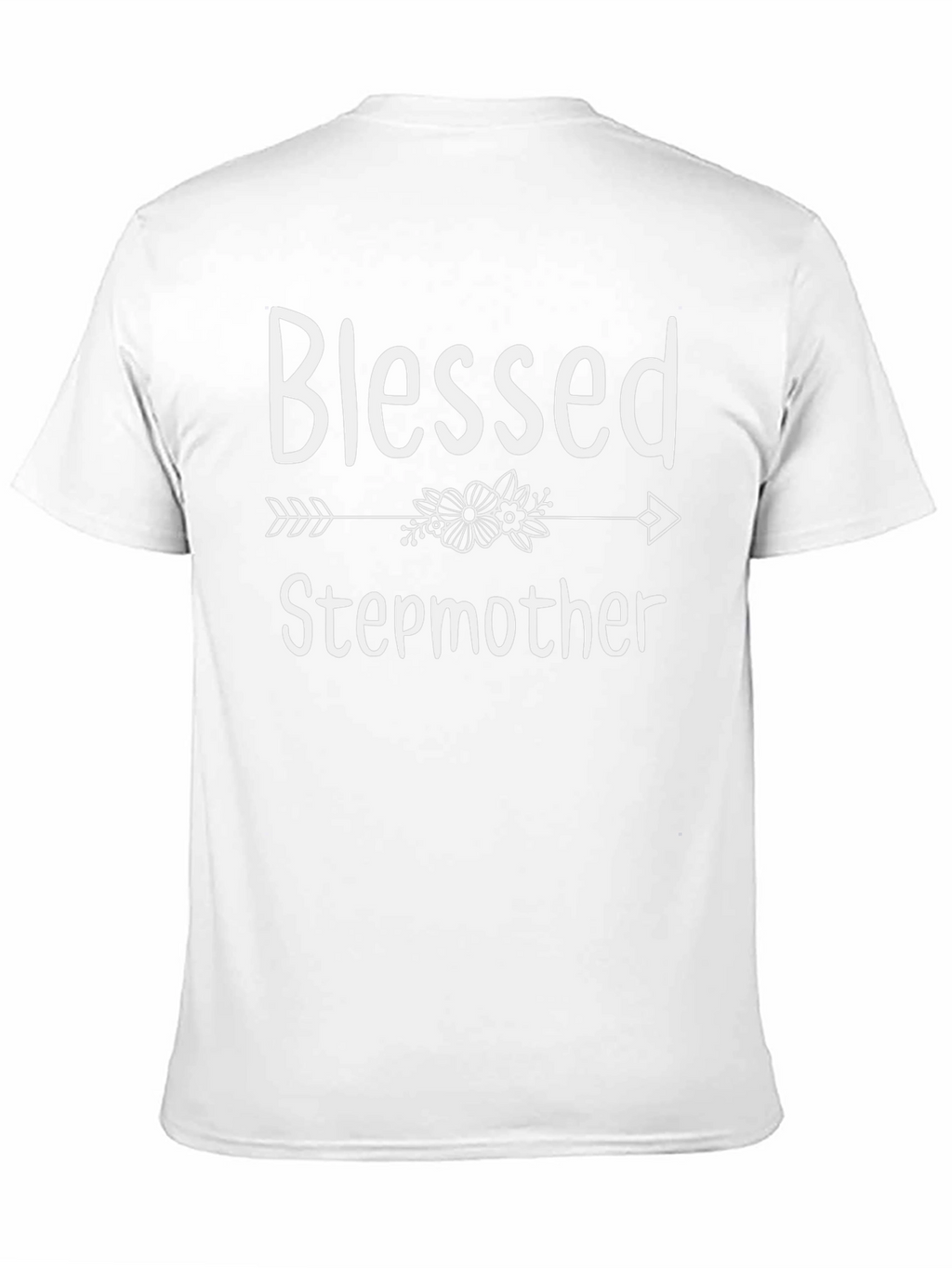 Blessed Stepmother T-Shirt - Cute Floral Arrow Design