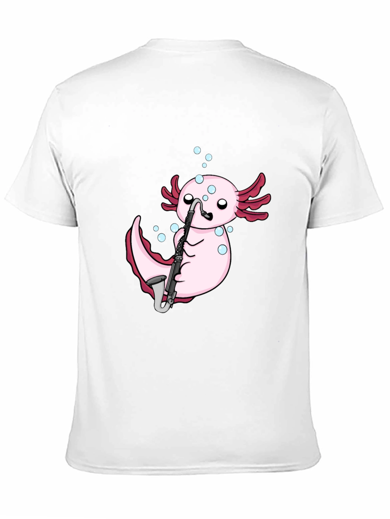 Axolotl Saxophone Black T-Shirt