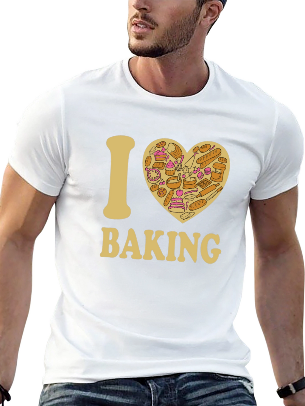 I Heart Baking Black T-Shirt