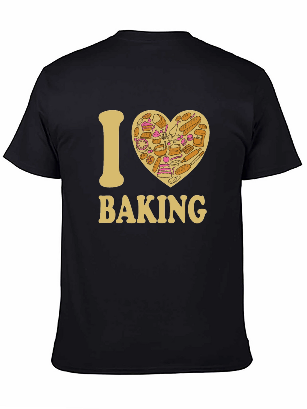 I Heart Baking Black T-Shirt