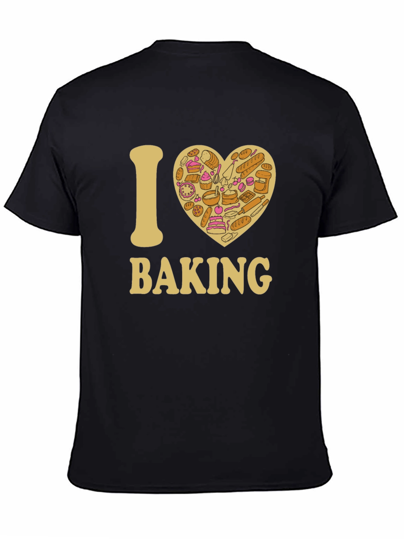 I Heart Baking Black T-Shirt