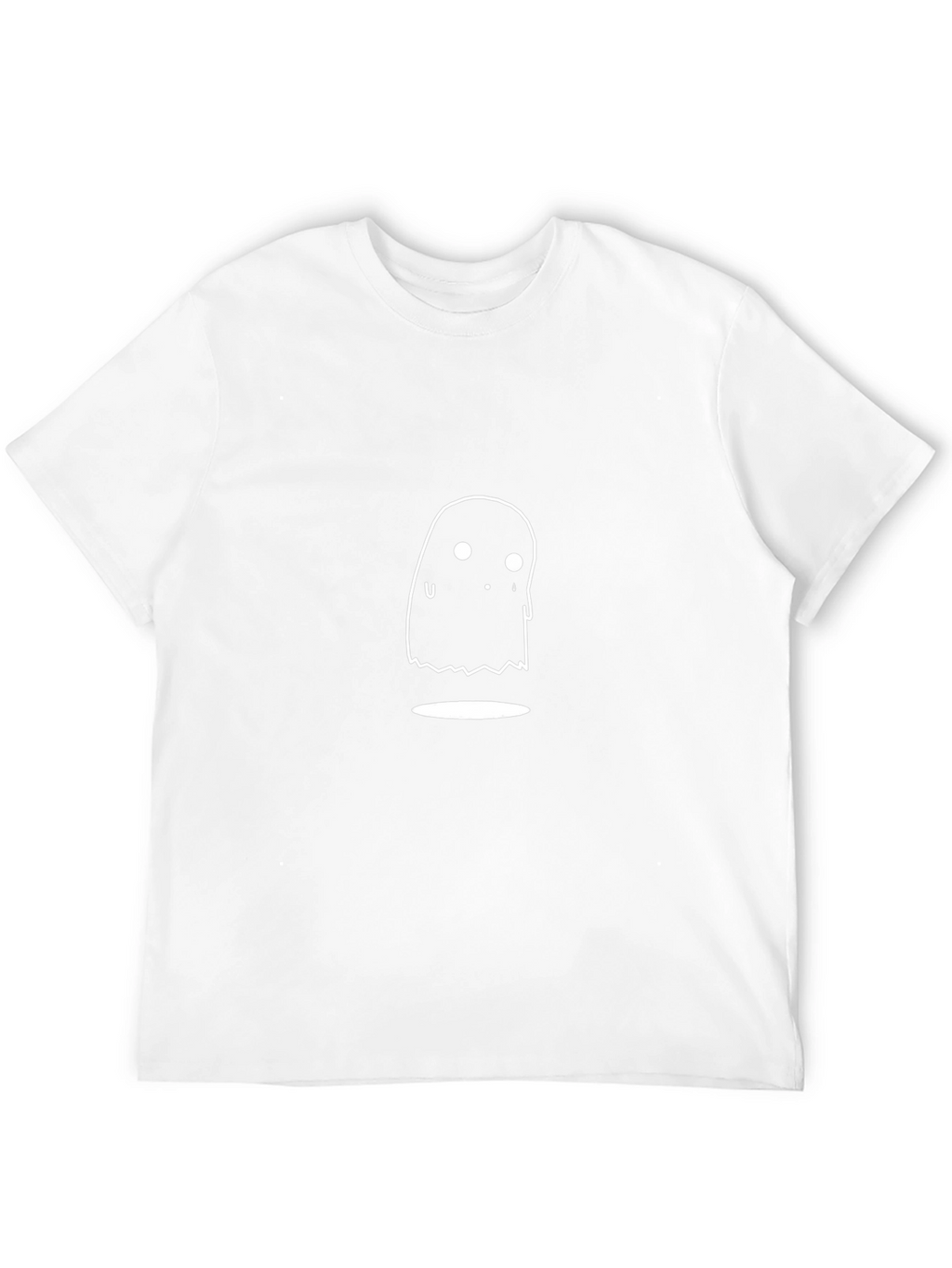 Ghost Graphic Tee - Black Cotton T-Shirt