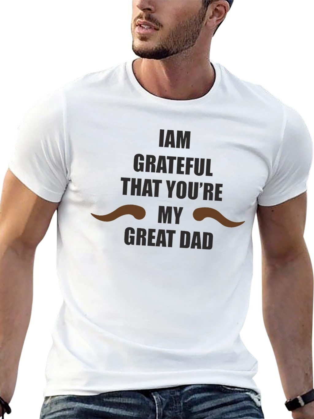 Grateful Dad Graphic T-Shirt - Perfect Fathers Day Gift