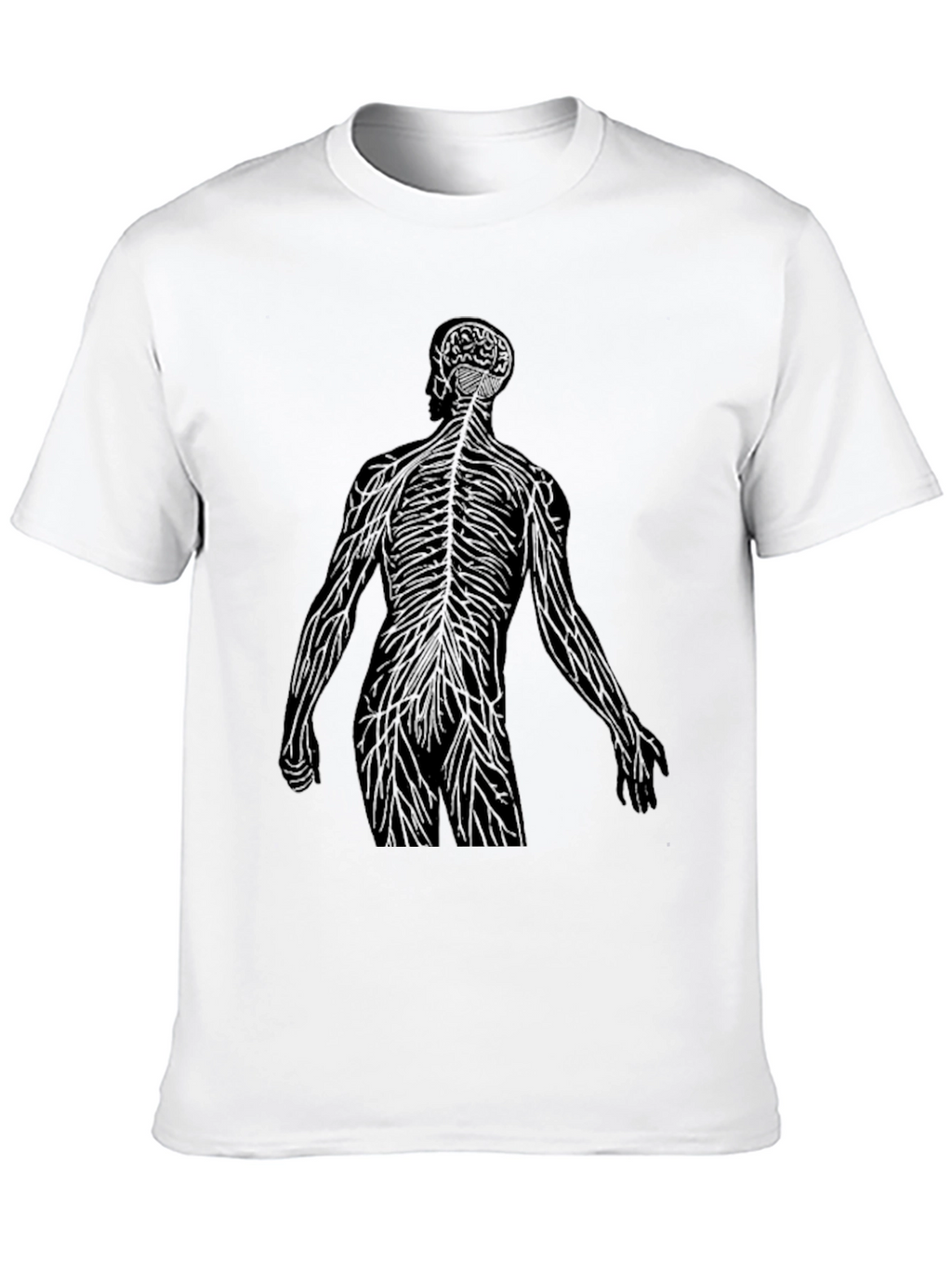 Anatomical Silhouette Graphic Tee - Black