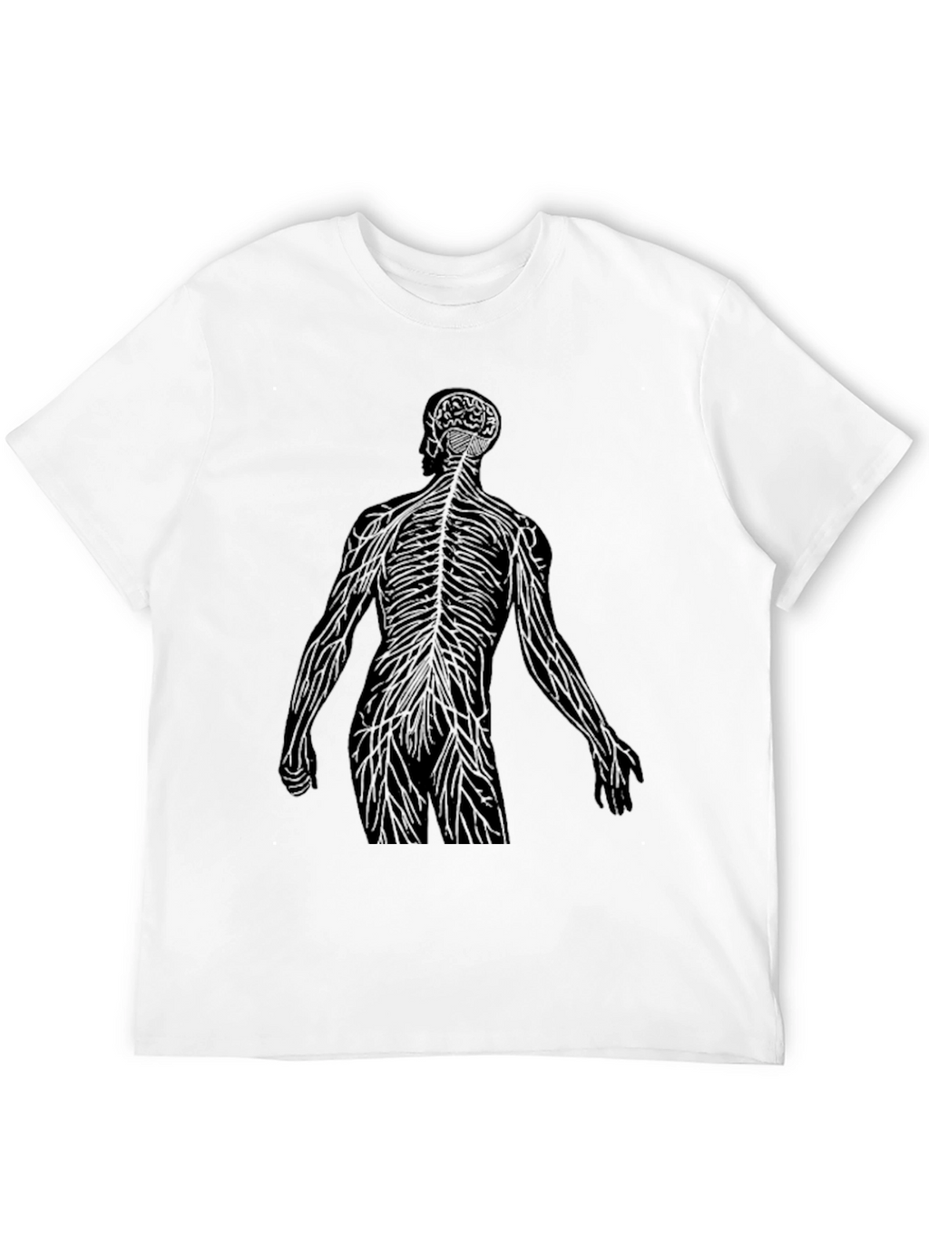 Anatomical Silhouette Graphic Tee - Black