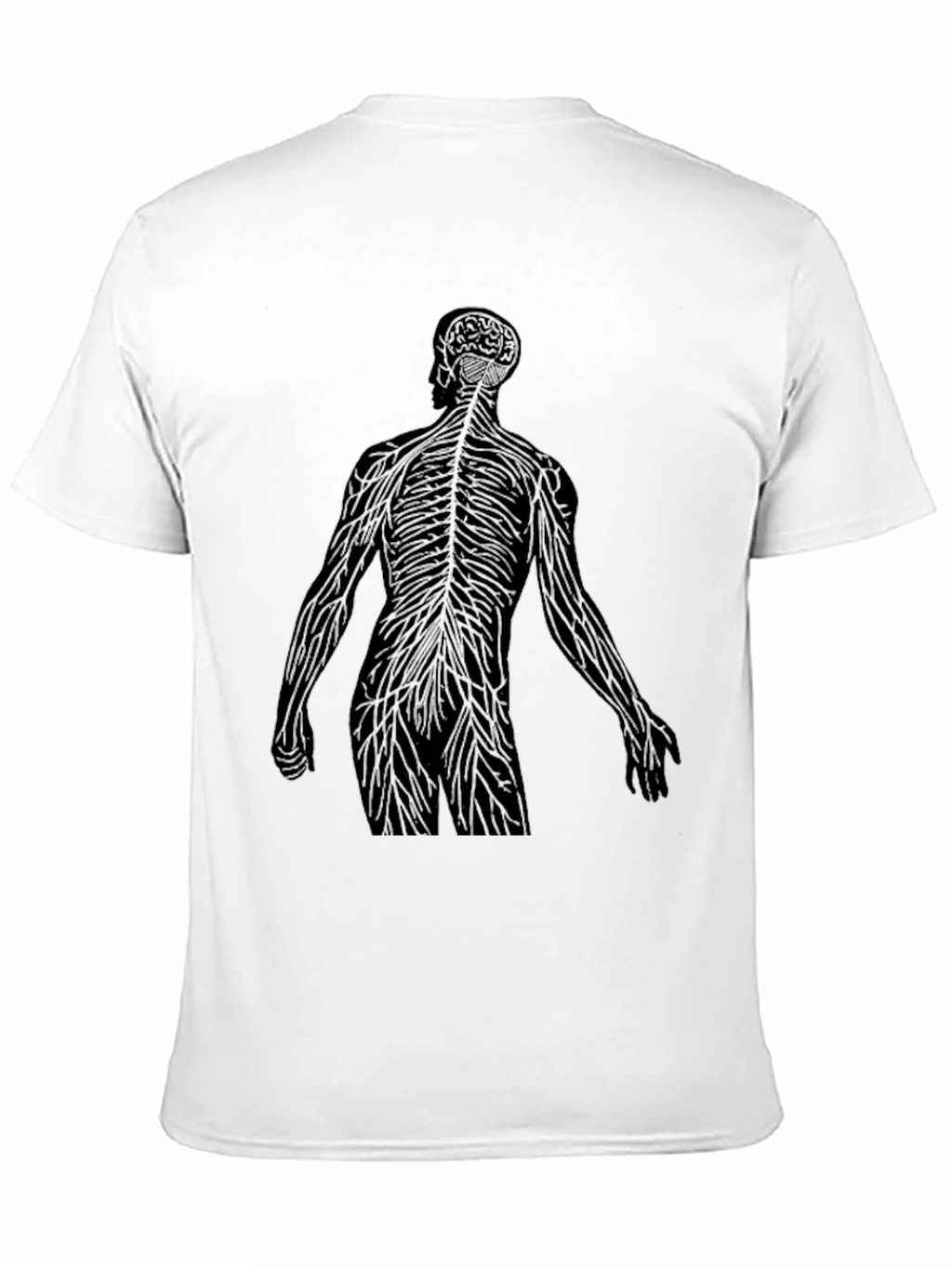 Anatomical Silhouette Graphic Tee - Black