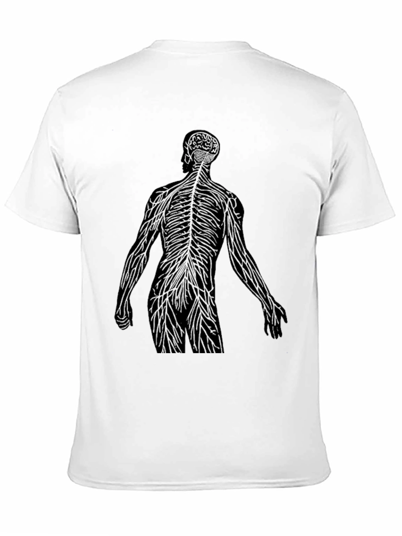 Anatomical Silhouette Graphic Tee - Black