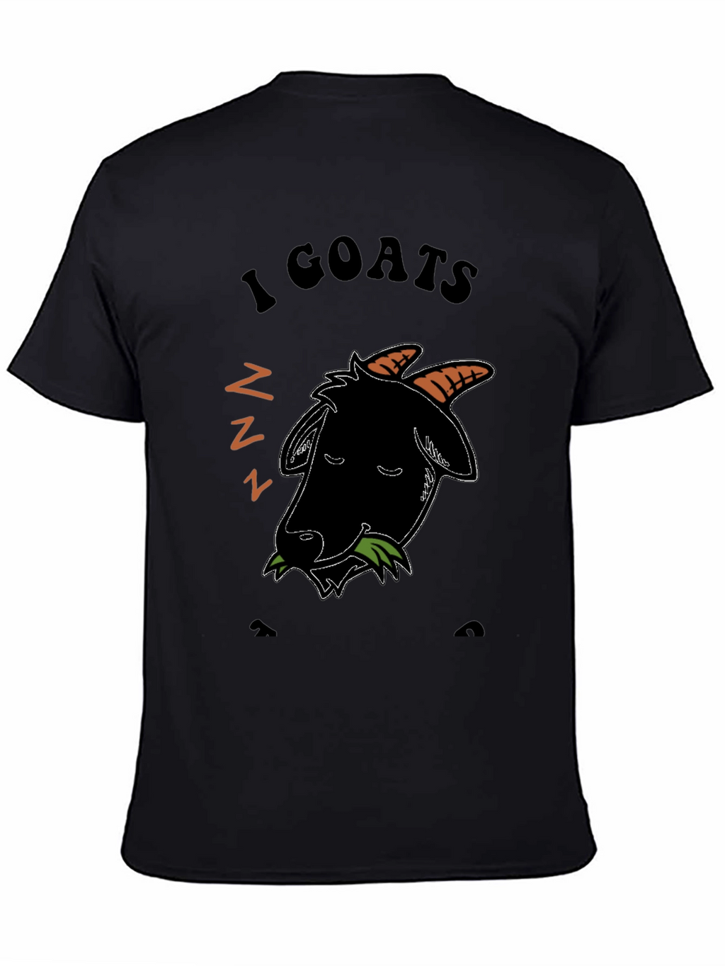 I Love Goats T-Shirt - Black Cotton Blend