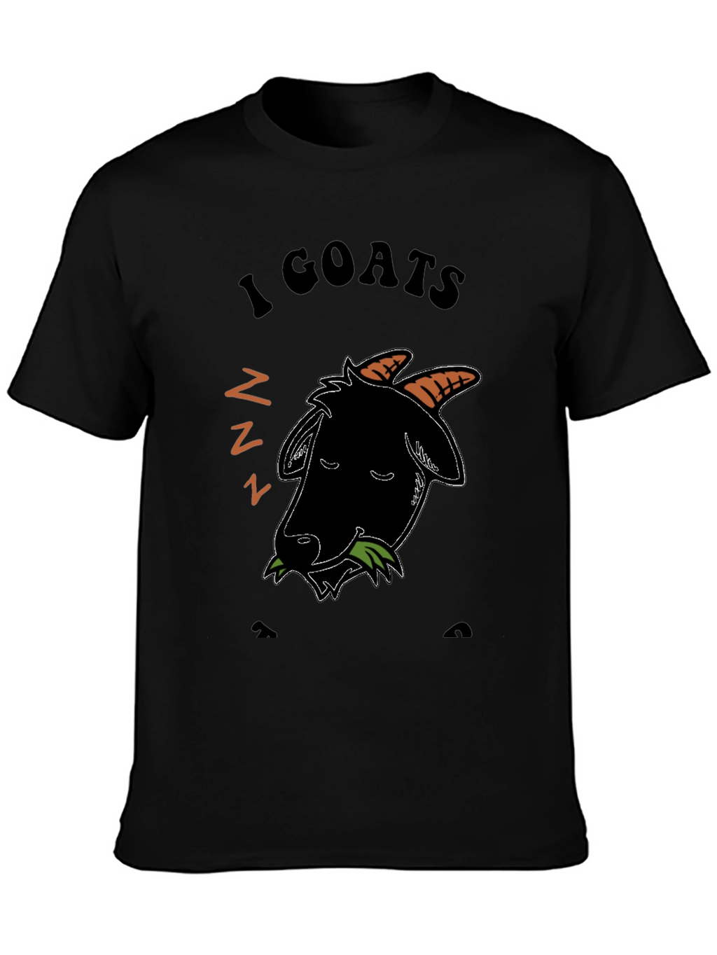 I Love Goats T-Shirt - Black Cotton Blend
