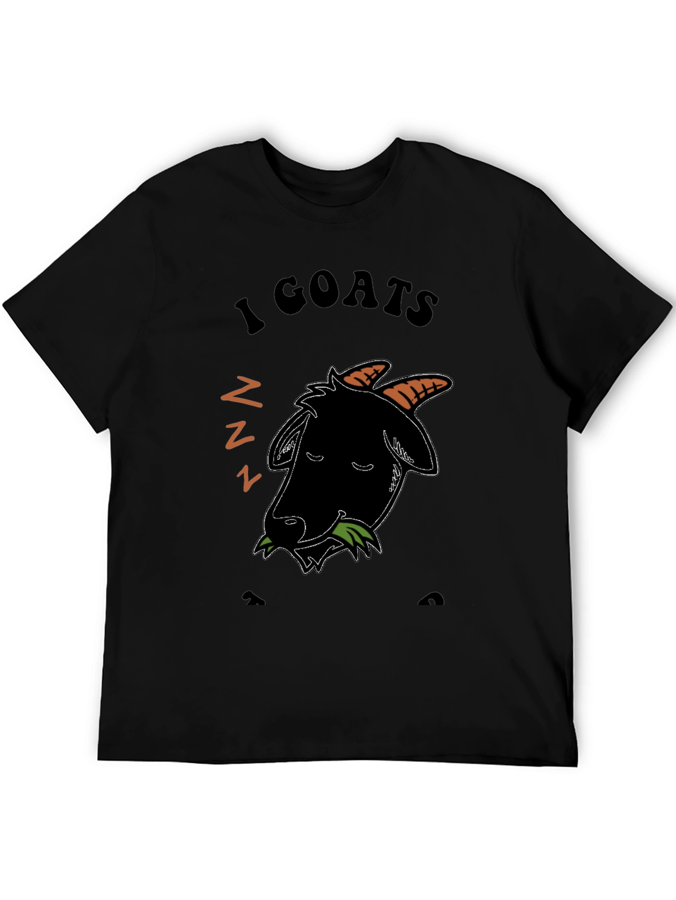 I Love Goats T-Shirt - Black Cotton Blend