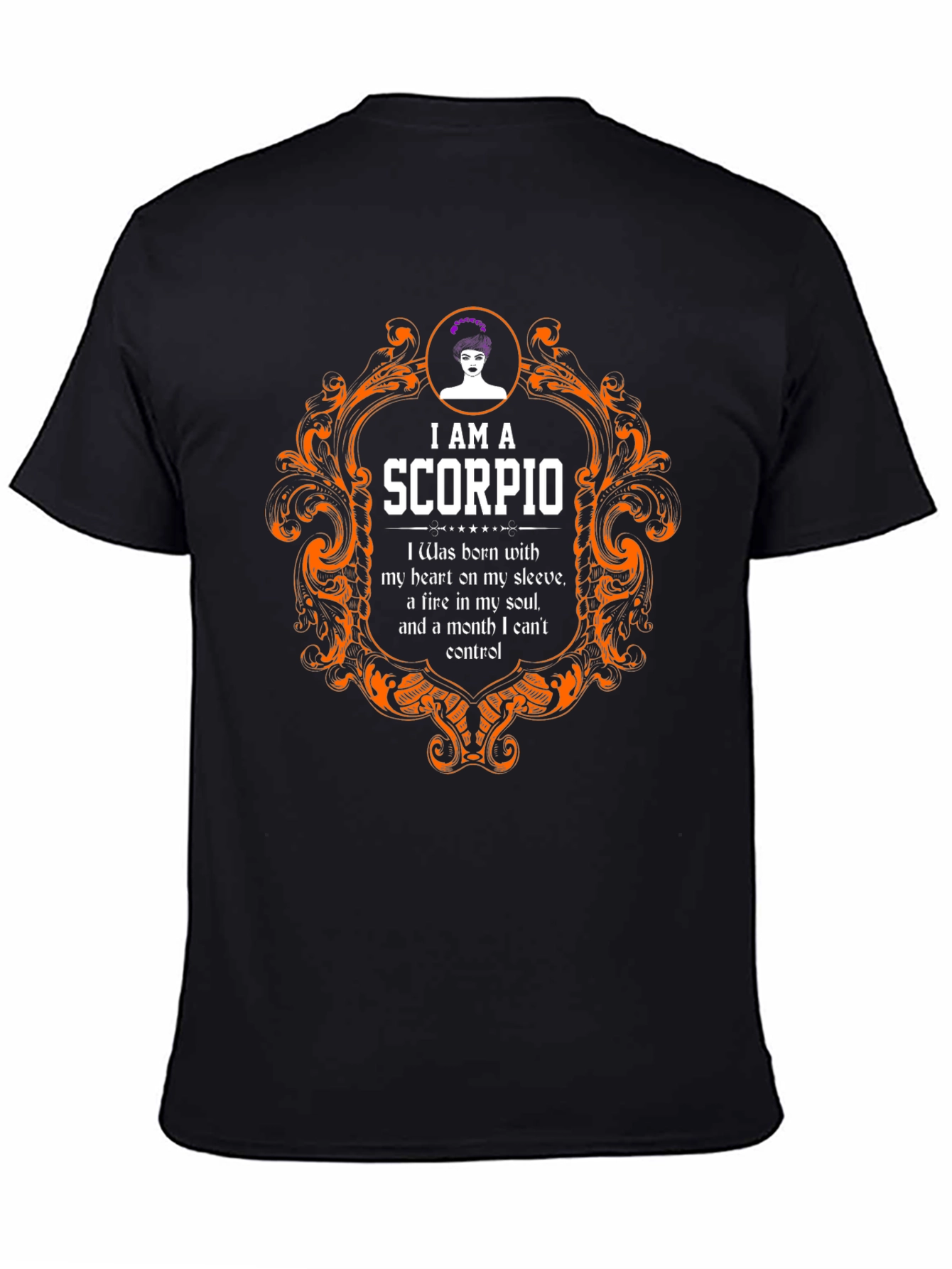 Scorpio Zodiac T-Shirt - Heart on Sleeve Fire in Soul