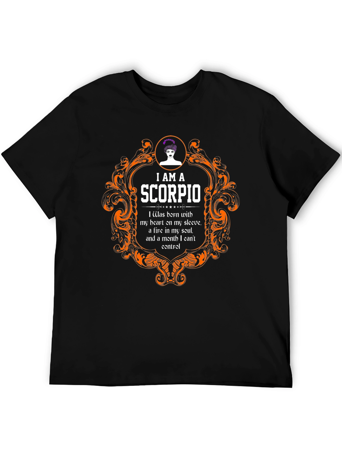 Scorpio Zodiac T-Shirt - Heart on Sleeve Fire in Soul