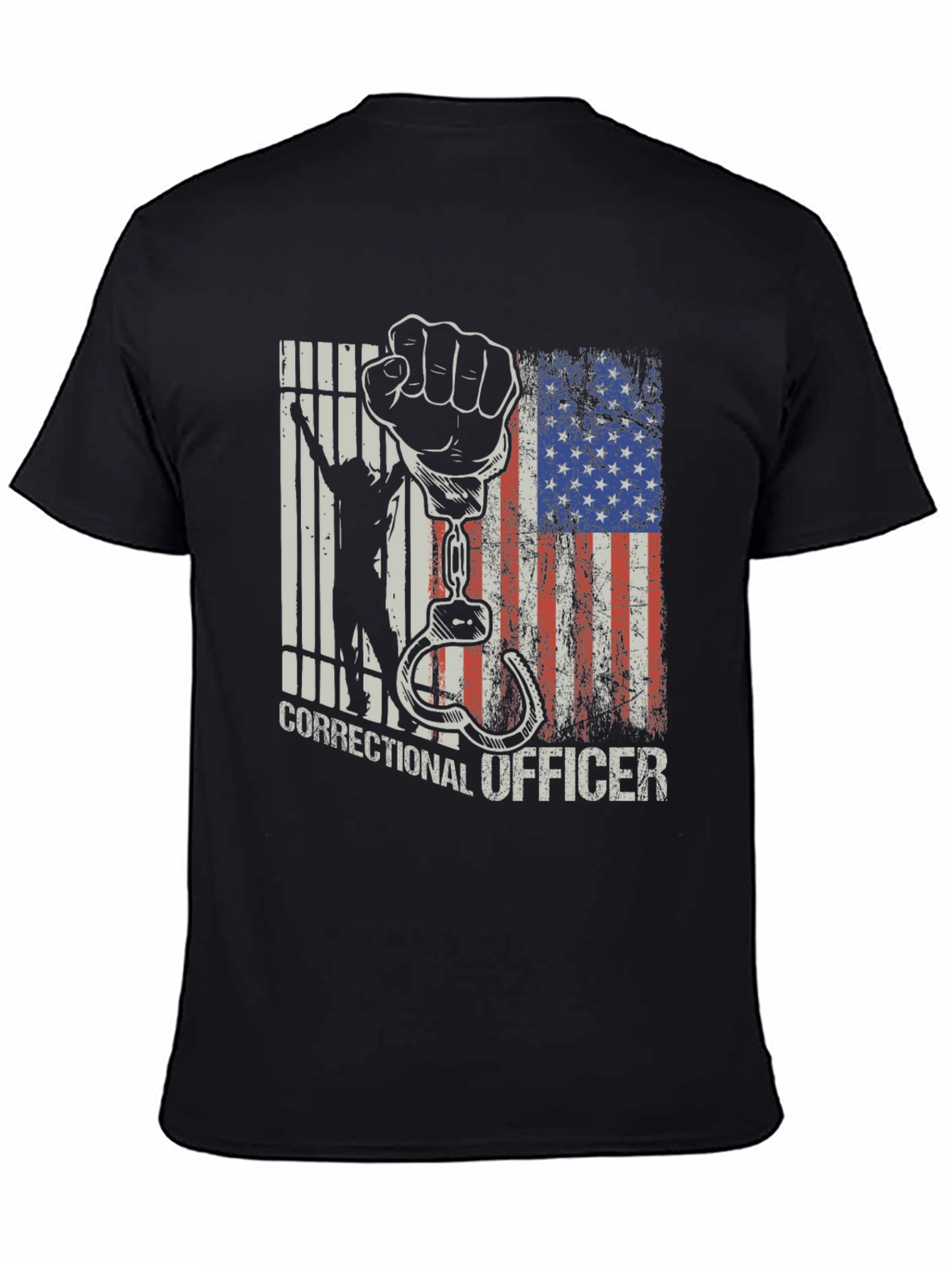 Correctional Officer Graphic Tee - USA Flag
