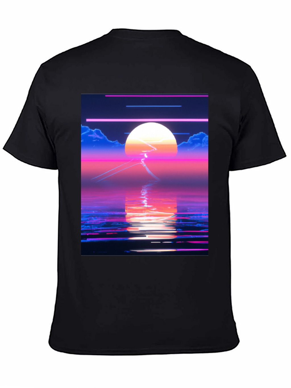Synthwave Sunset T-Shirt - Retro 80s Aesthetic