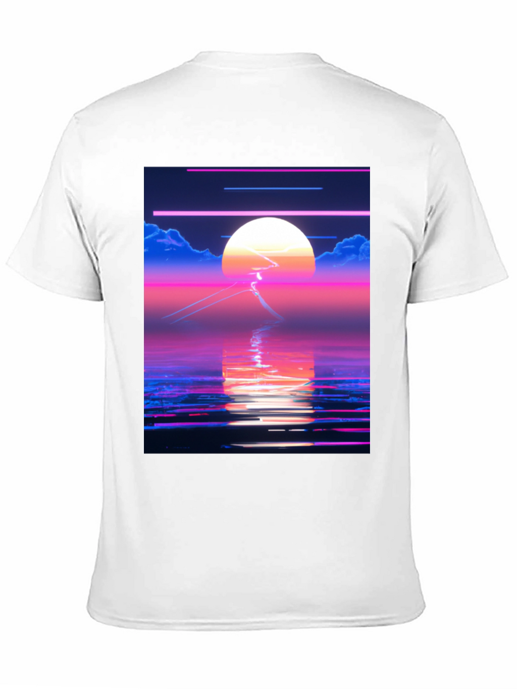 Synthwave Sunset T-Shirt - Retro 80s Aesthetic