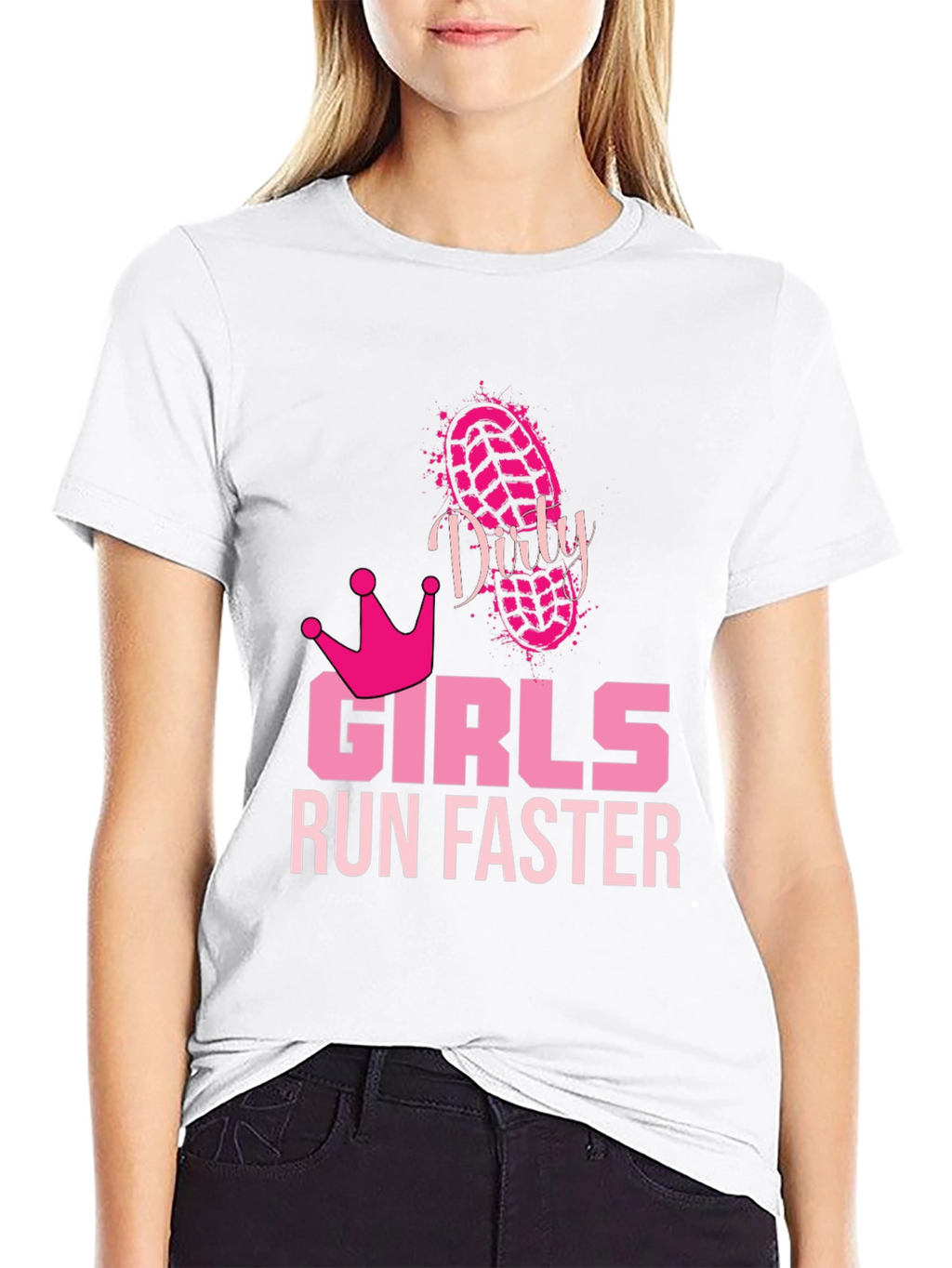 Dirty Girls Run Faster Graphic Tee