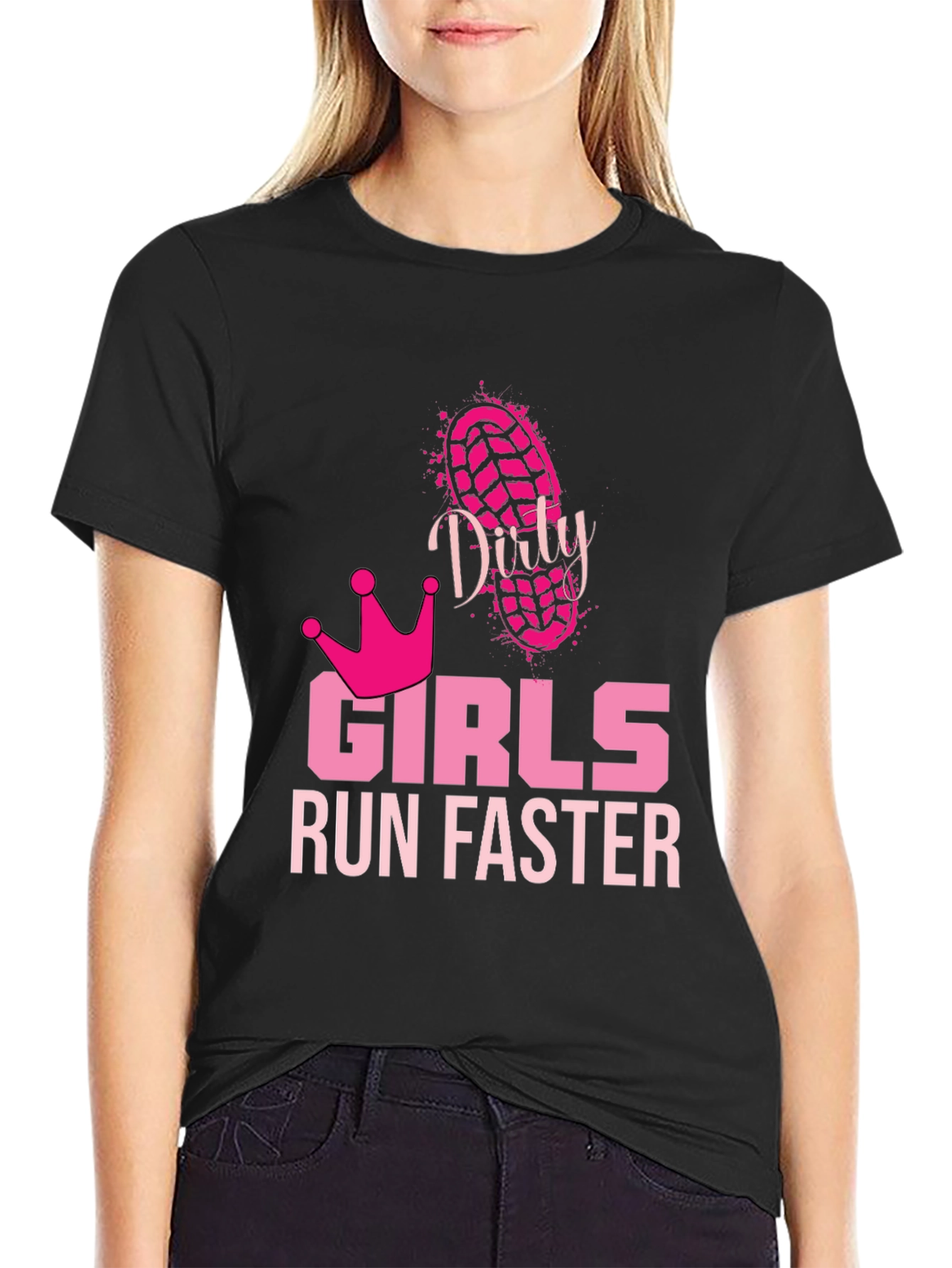 Dirty Girls Run Faster Graphic Tee
