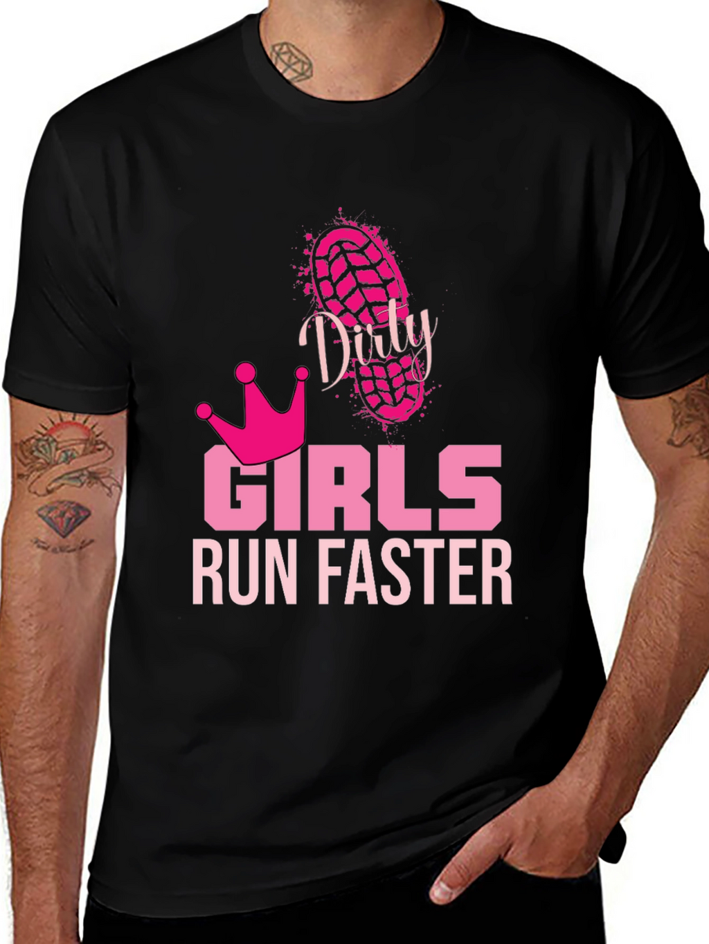 Dirty Girls Run Faster Graphic Tee