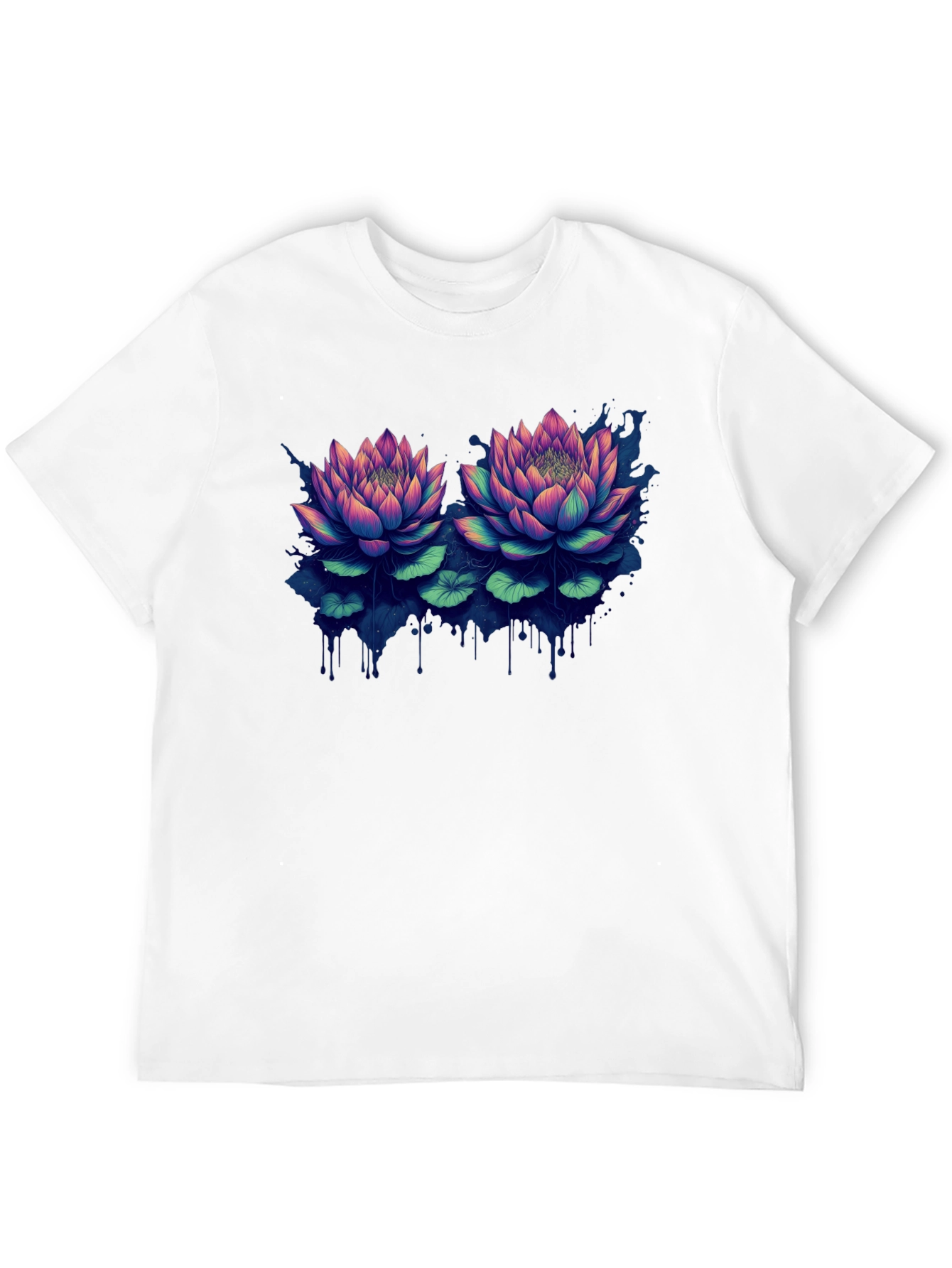 Lotus Blossom Graphic T-Shirt