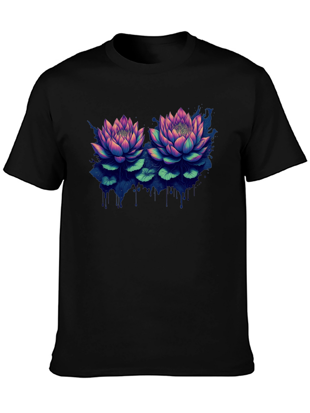 Lotus Blossom Graphic T-Shirt