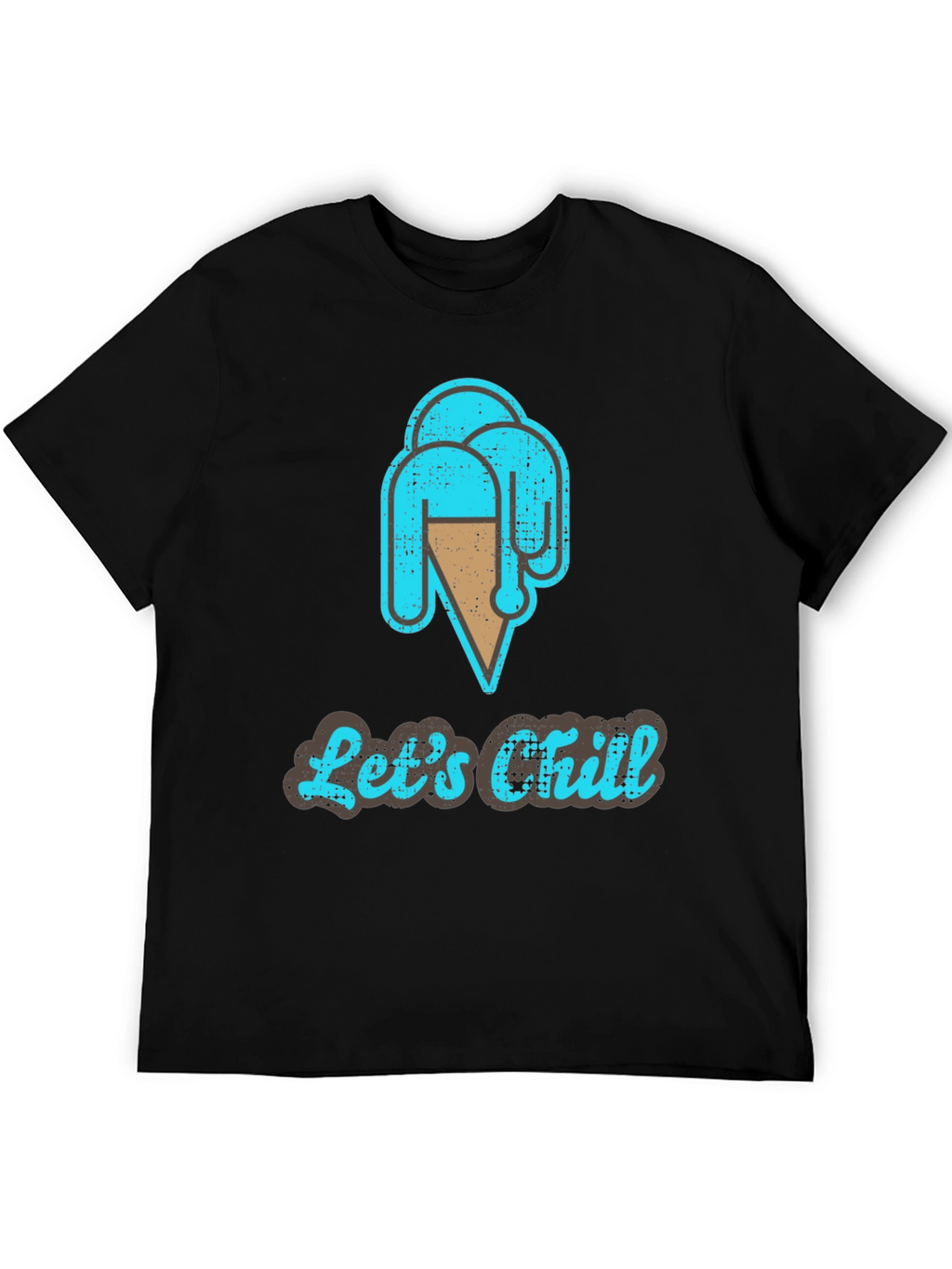 Lets Chill Ice Cream T-Shirt - Casual Graphic Tee