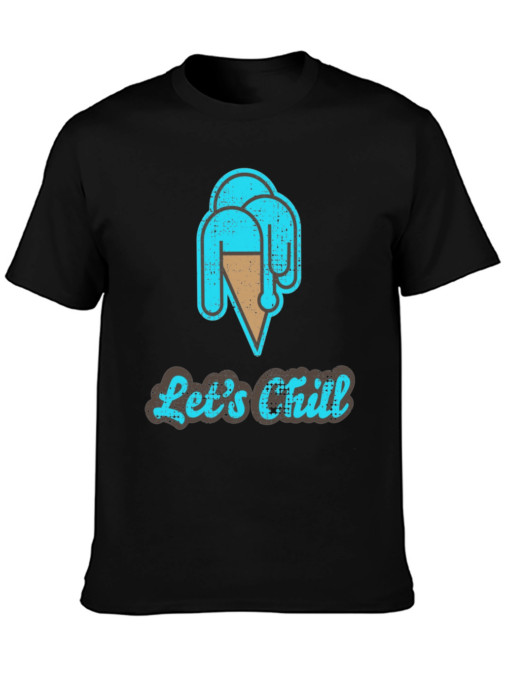 Lets Chill Ice Cream T-Shirt - Casual Graphic Tee