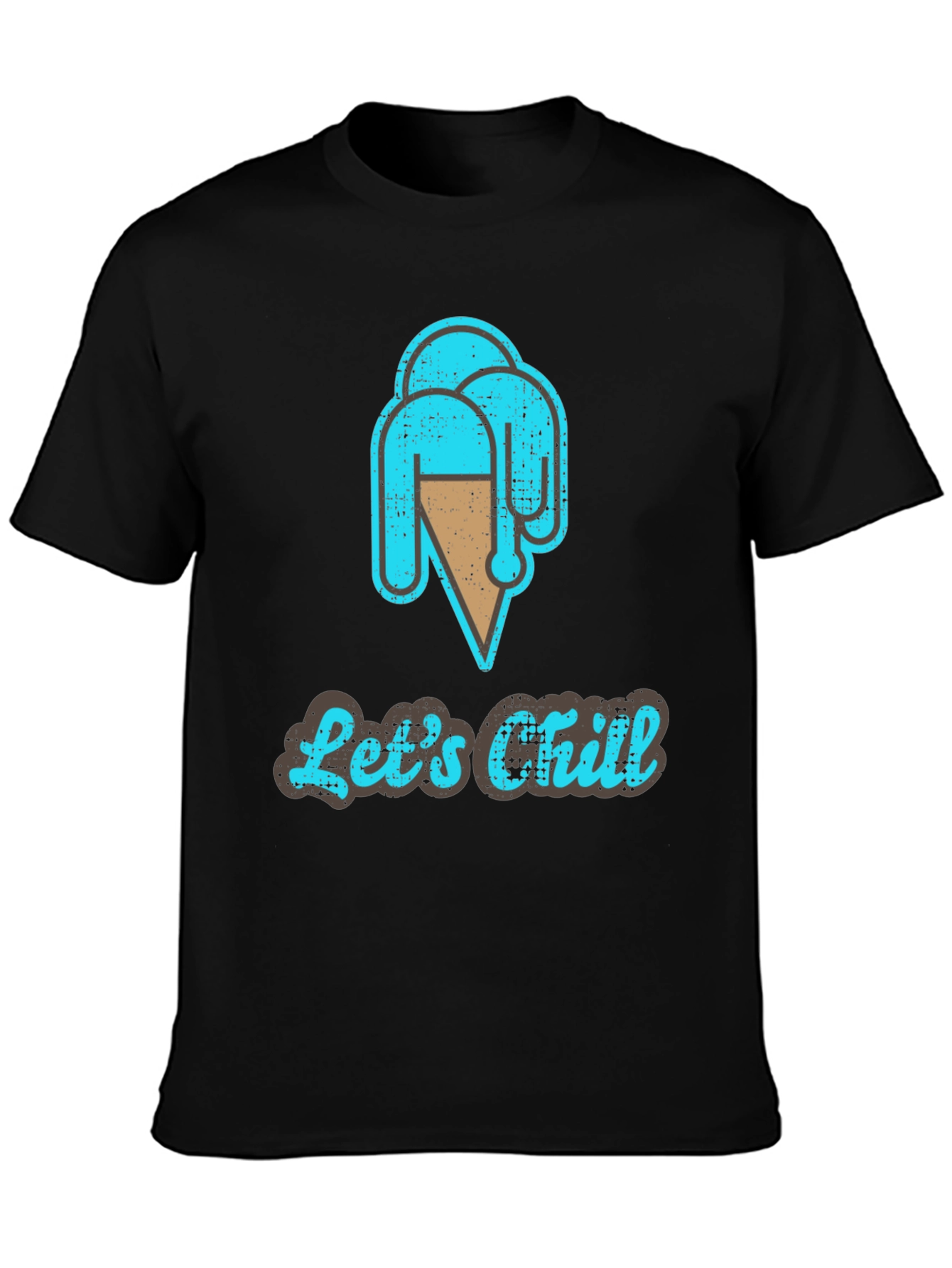 Lets Chill Ice Cream T-Shirt - Casual Graphic Tee