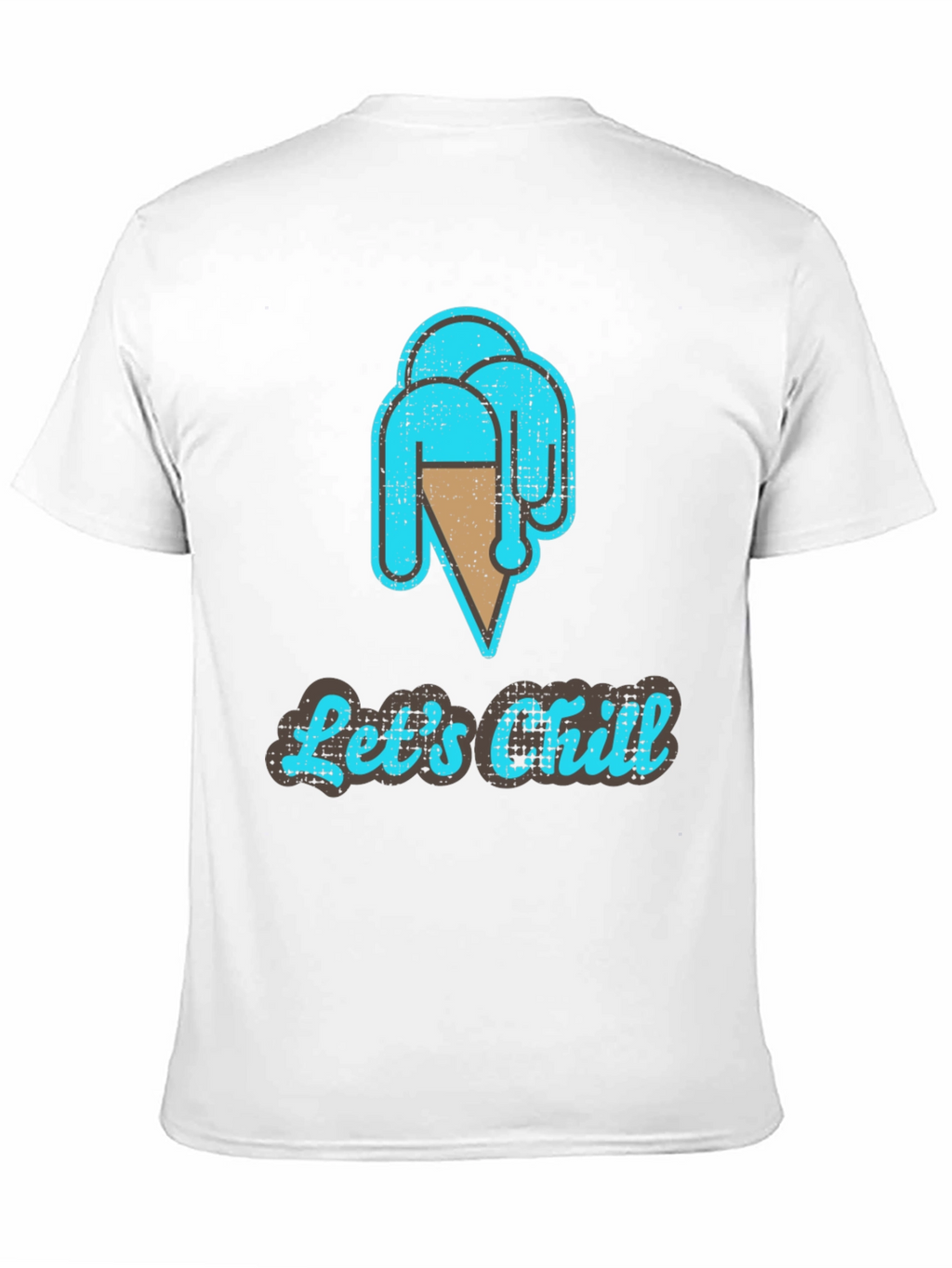 Lets Chill Ice Cream T-Shirt - Casual Graphic Tee