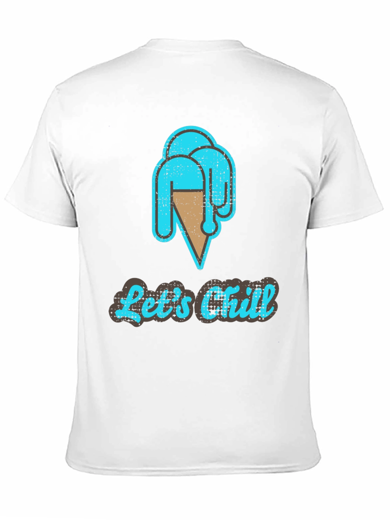 Lets Chill Ice Cream T-Shirt - Casual Graphic Tee