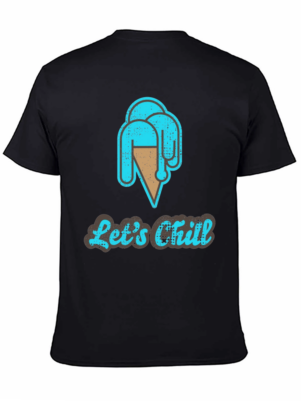 Lets Chill Ice Cream T-Shirt - Casual Graphic Tee