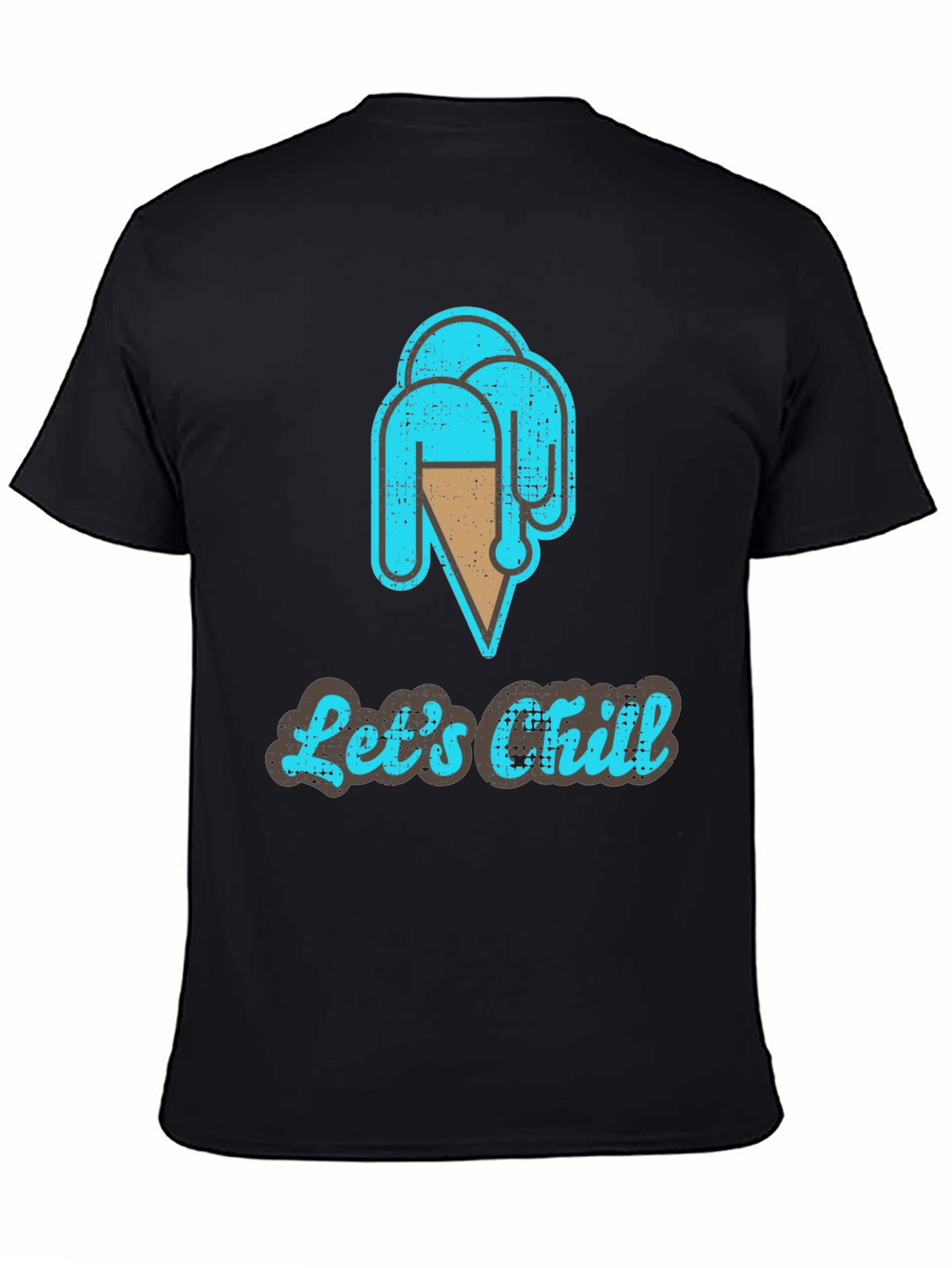 Lets Chill Ice Cream T-Shirt - Casual Graphic Tee