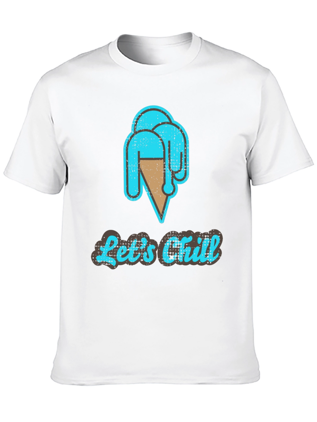 Lets Chill Ice Cream T-Shirt - Casual Graphic Tee