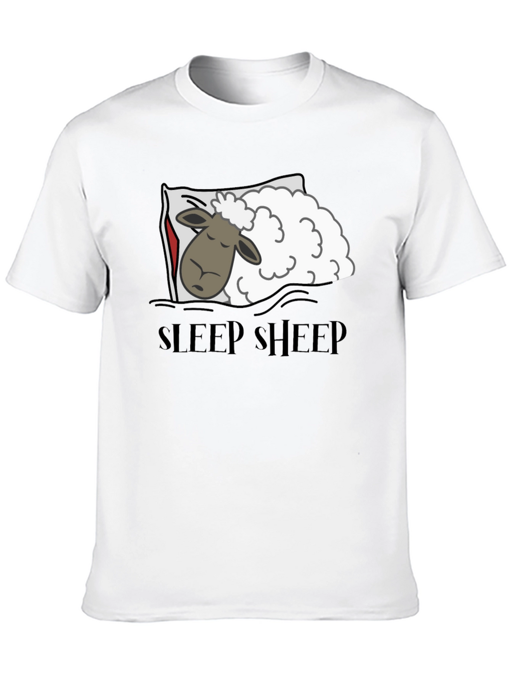 Sleep Sheep Graphic T-Shirt - Black