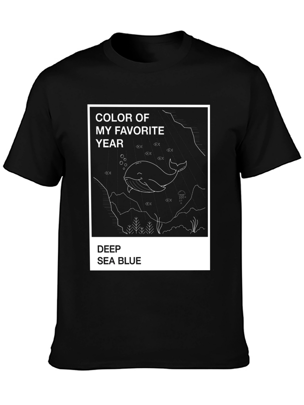 Deep Sea Blue Whale Graphic Tee