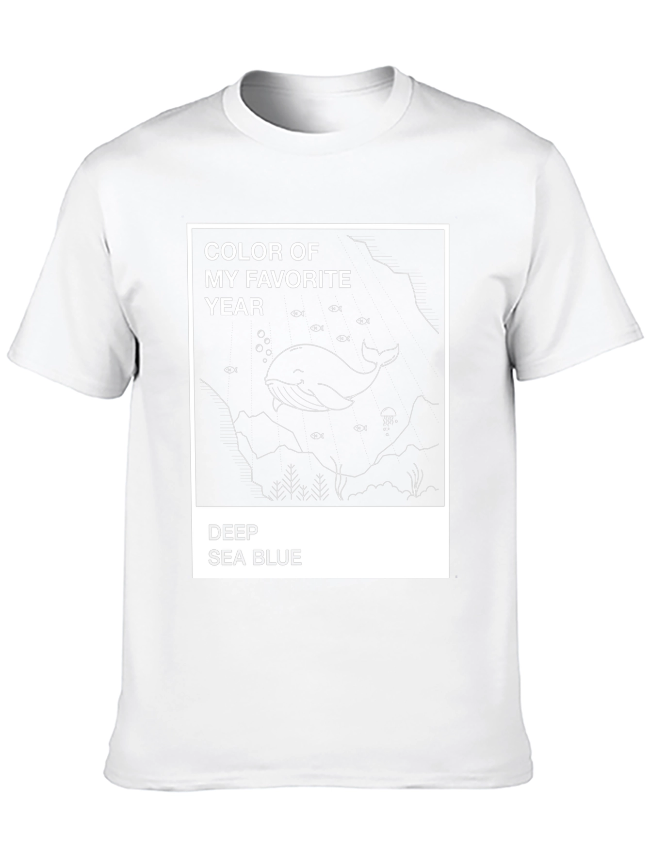Deep Sea Blue Whale Graphic Tee