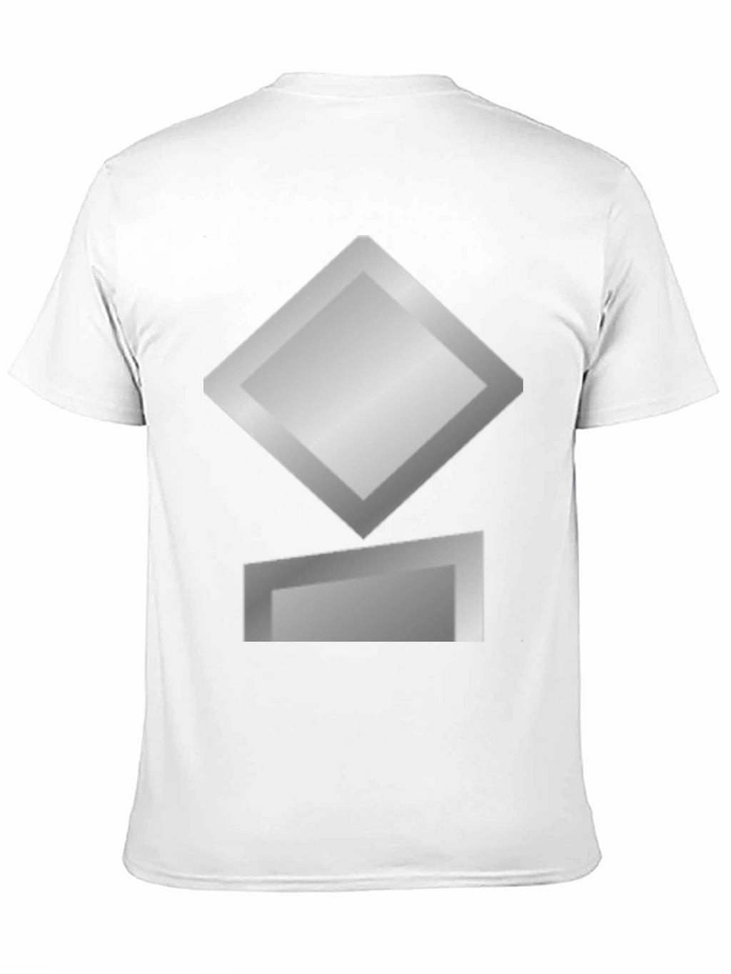 Geometric Graphic Tee - Silver Diamond Design