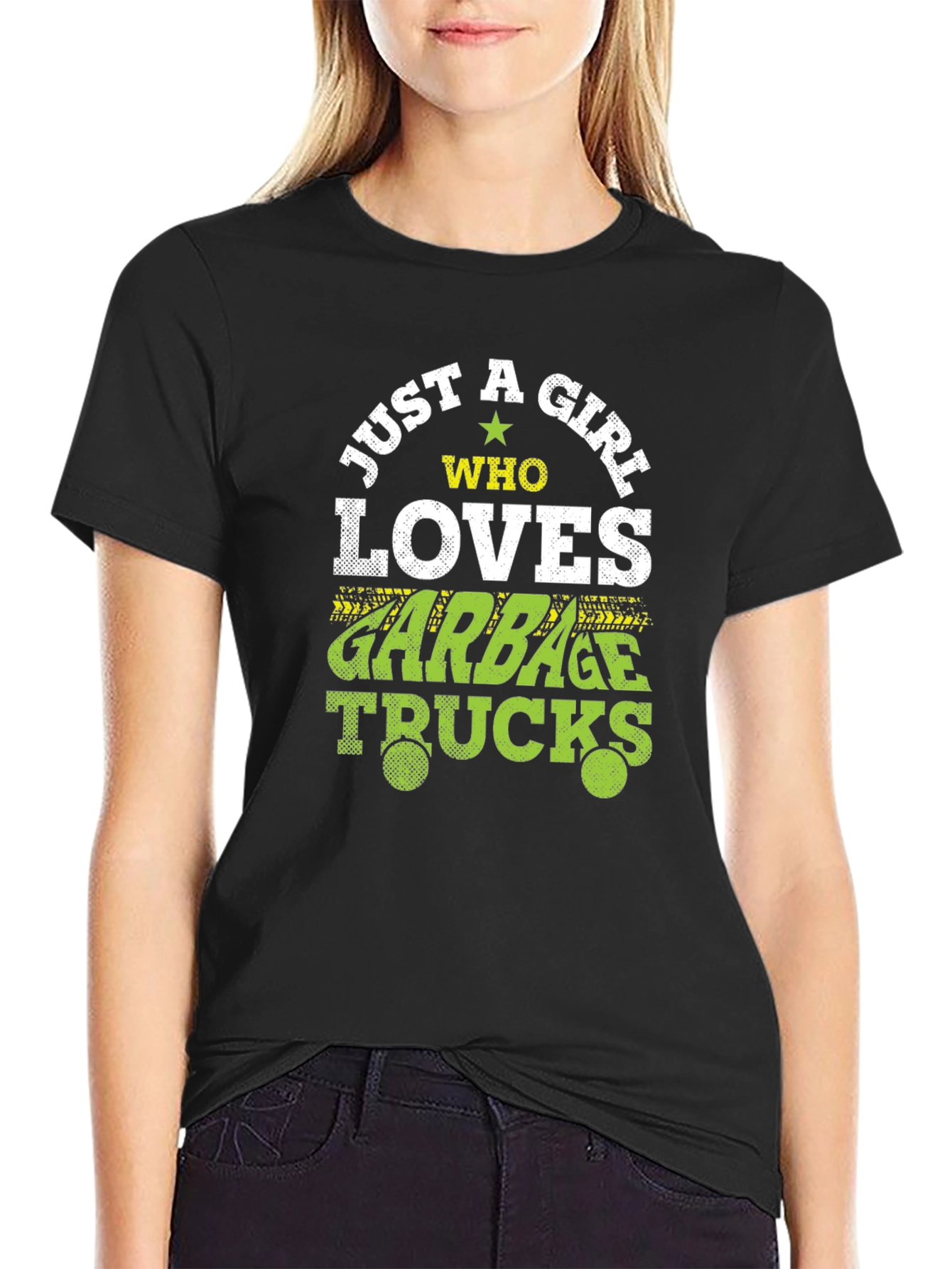 Just A Girl Who Loves Garbage Trucks T-Shirt