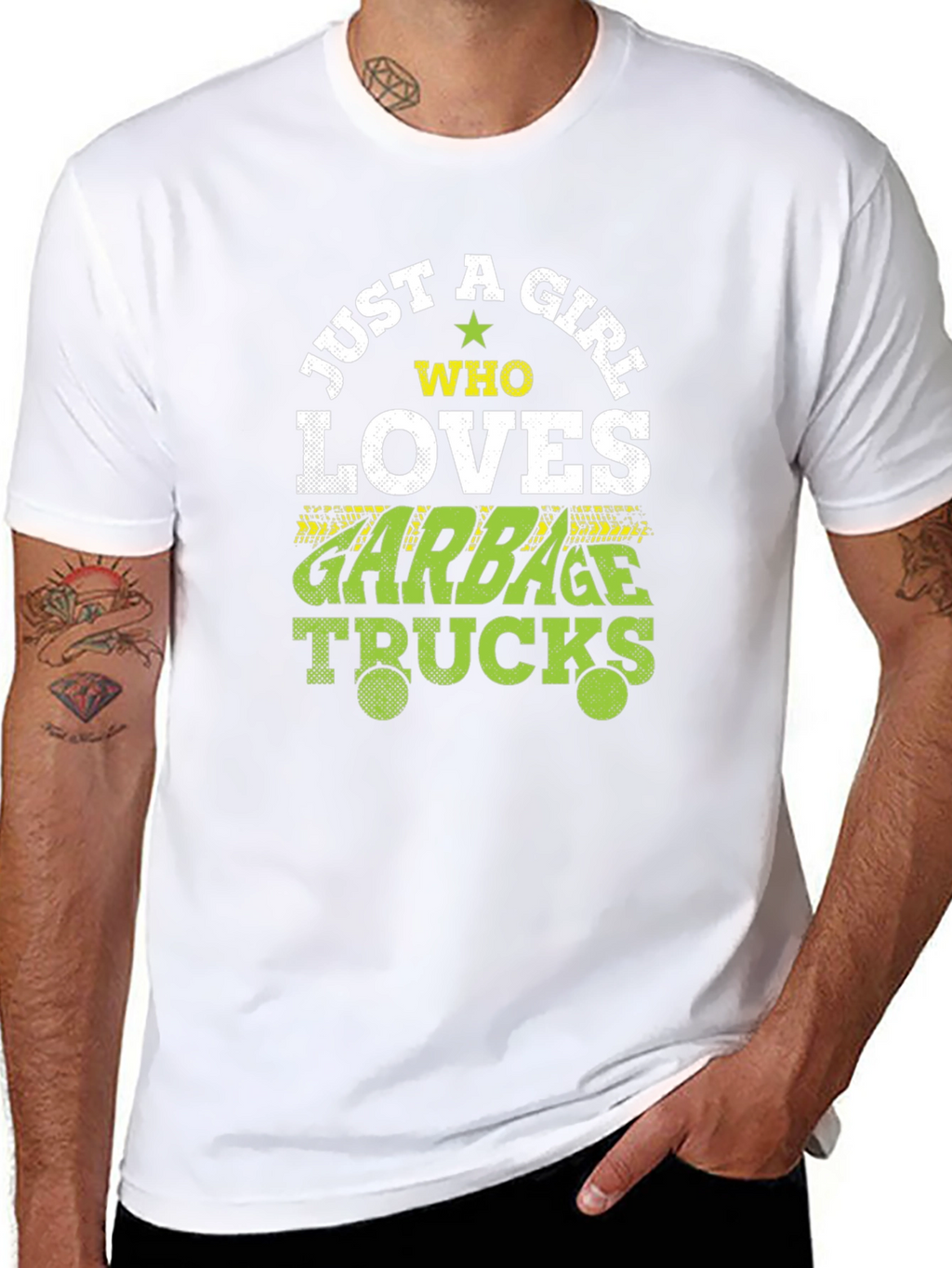 Just A Girl Who Loves Garbage Trucks T-Shirt