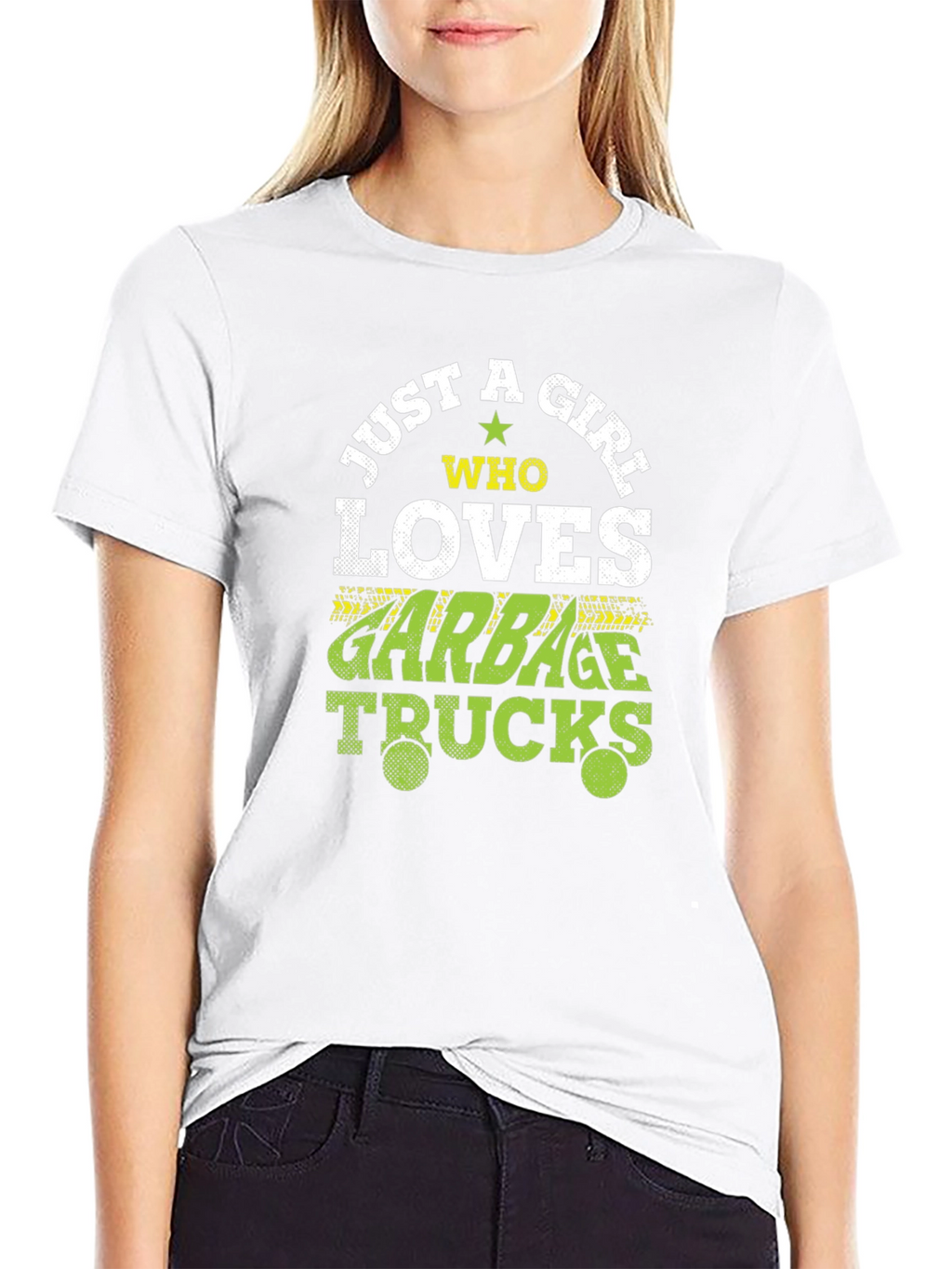 Just A Girl Who Loves Garbage Trucks T-Shirt